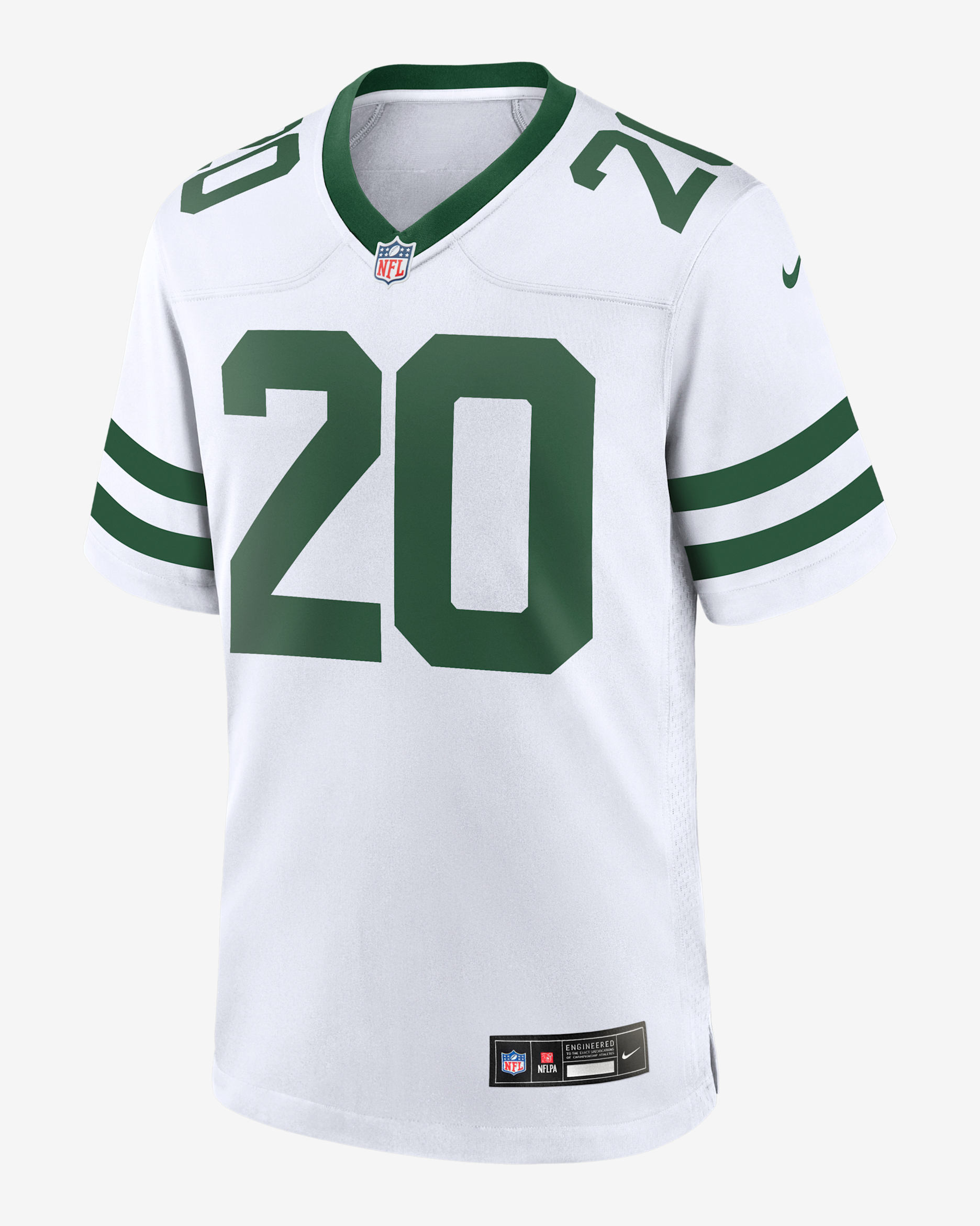 Breece Hall New York Jets Men's Nike NFL Game Football Jersey - White