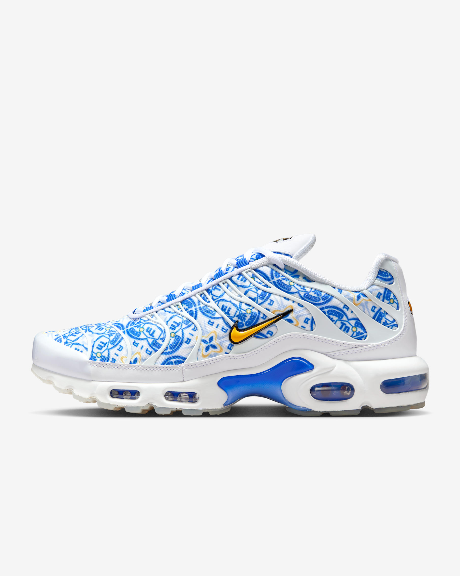 Nike Air Max Plus Men's Shoes - White/Black/Game Royal/Varsity Maize