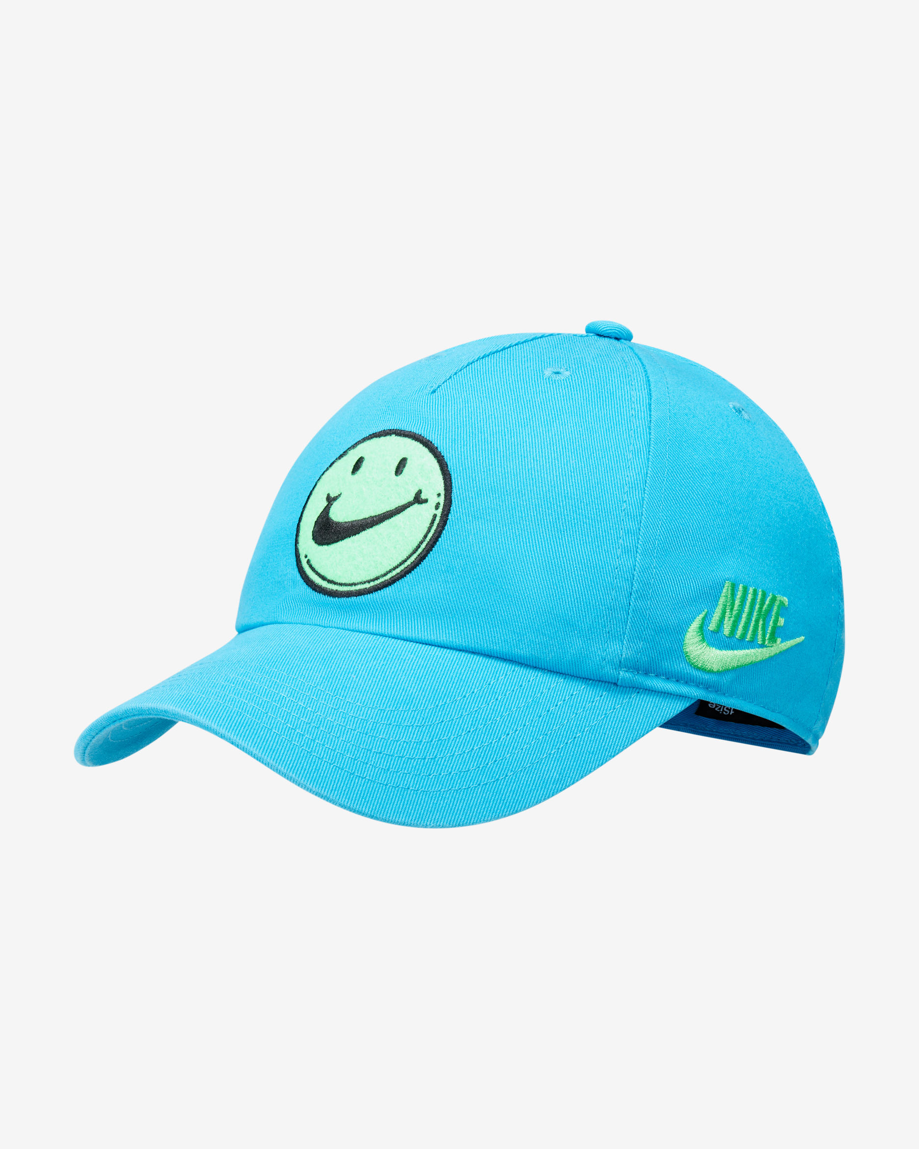Nike Heritage86 Kids' Adjustable Hat - Laser Blue/Green Glow