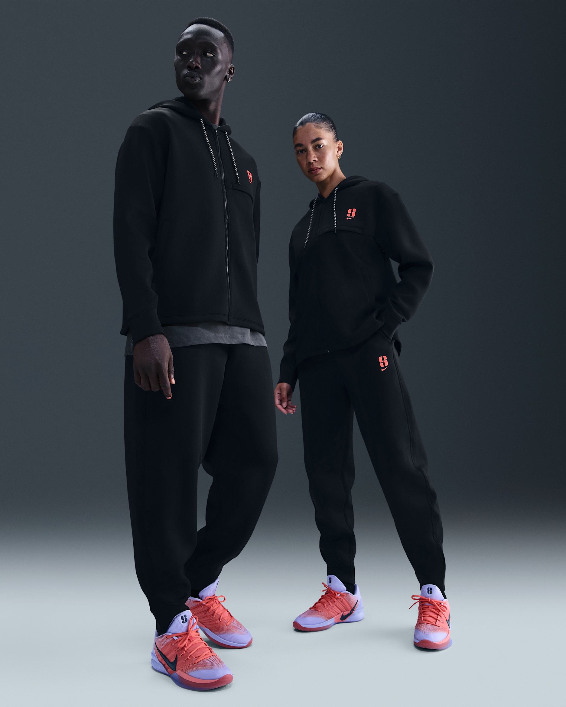 Sabrina Dri-FIT Loose Basketball Pants - Black/Purple Pulse/Magic Ember