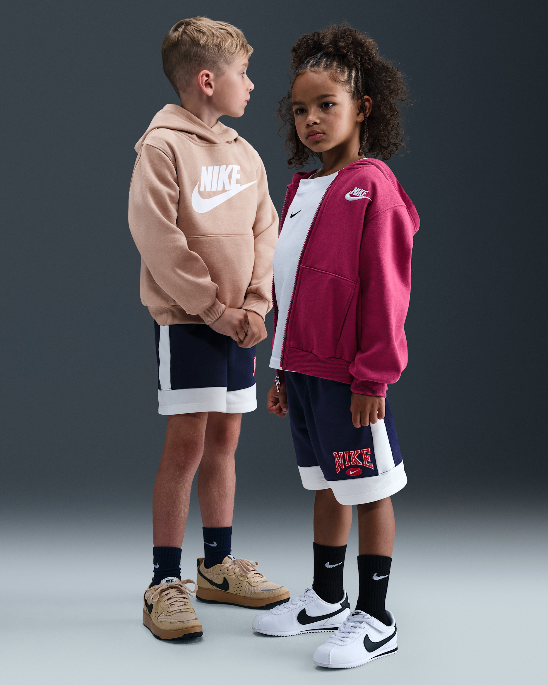 Nike Game Day Essentials Little Kids' French Terry Shorts - Midnight Navy