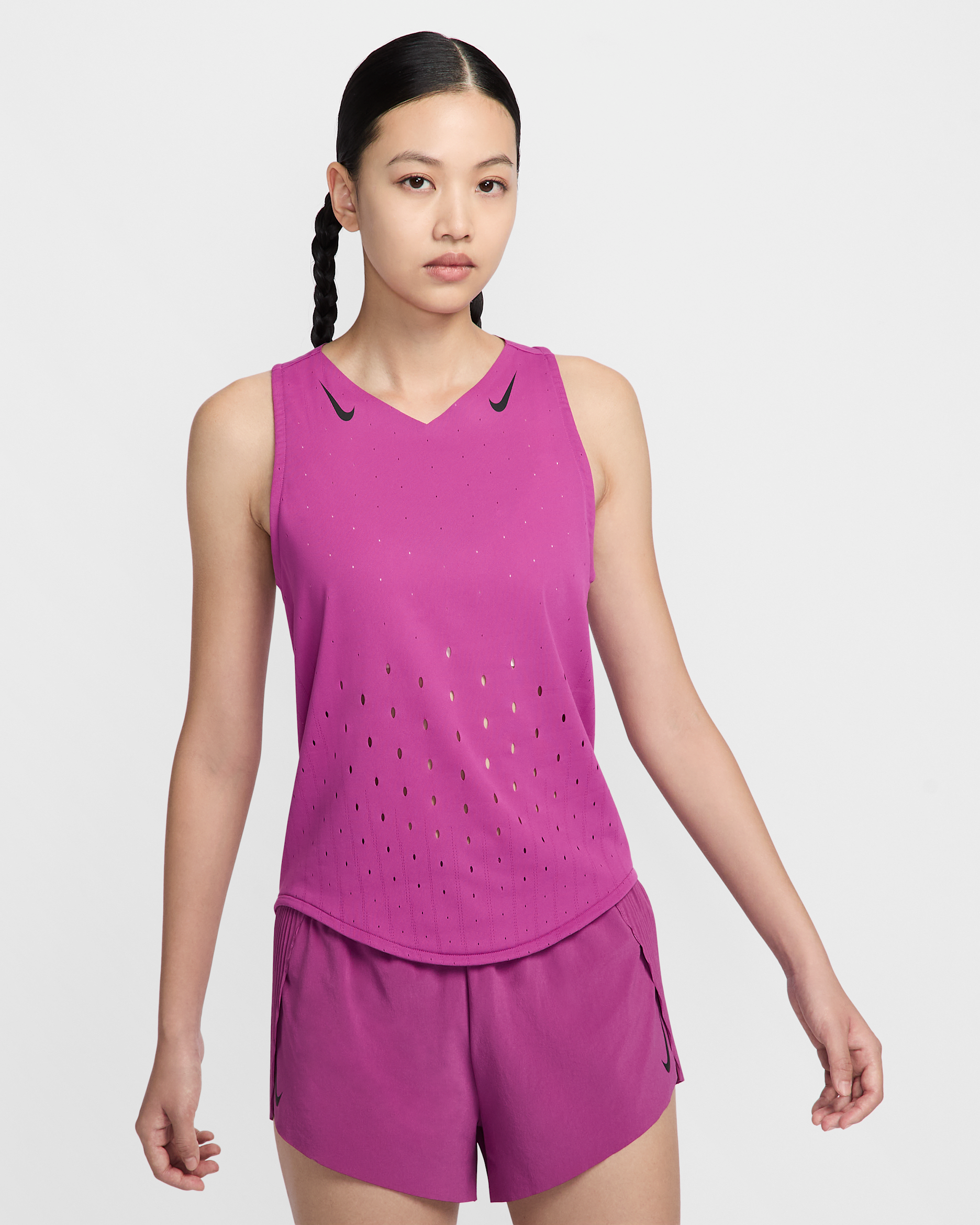 Nike AeroSwift Women's Dri-FIT ADV Running Vest - Hot Fuchsia/Black