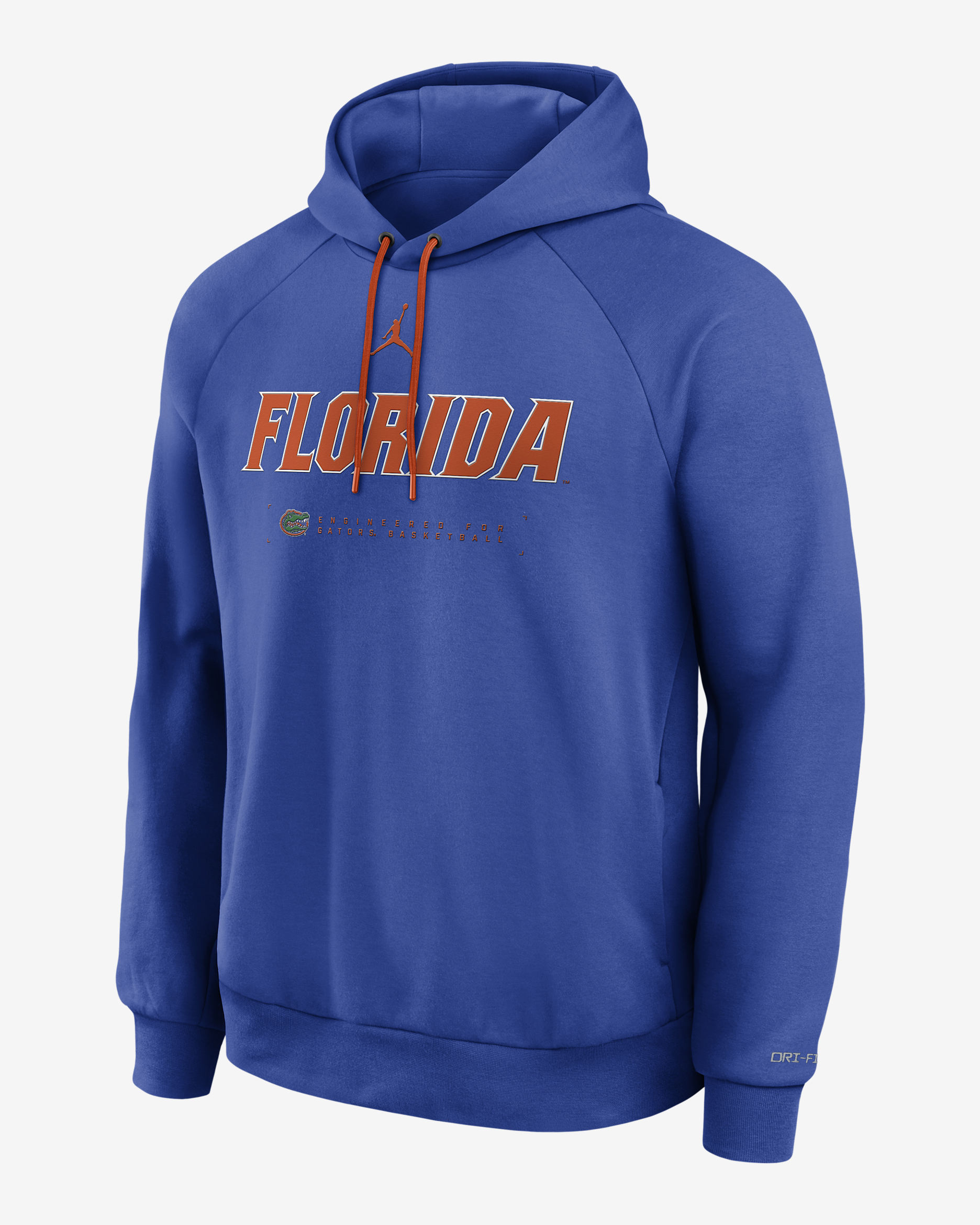 Florida Courtside Basketball Practice Men's Jordan Brand Dri-FIT Pullover Hoodie - Royal