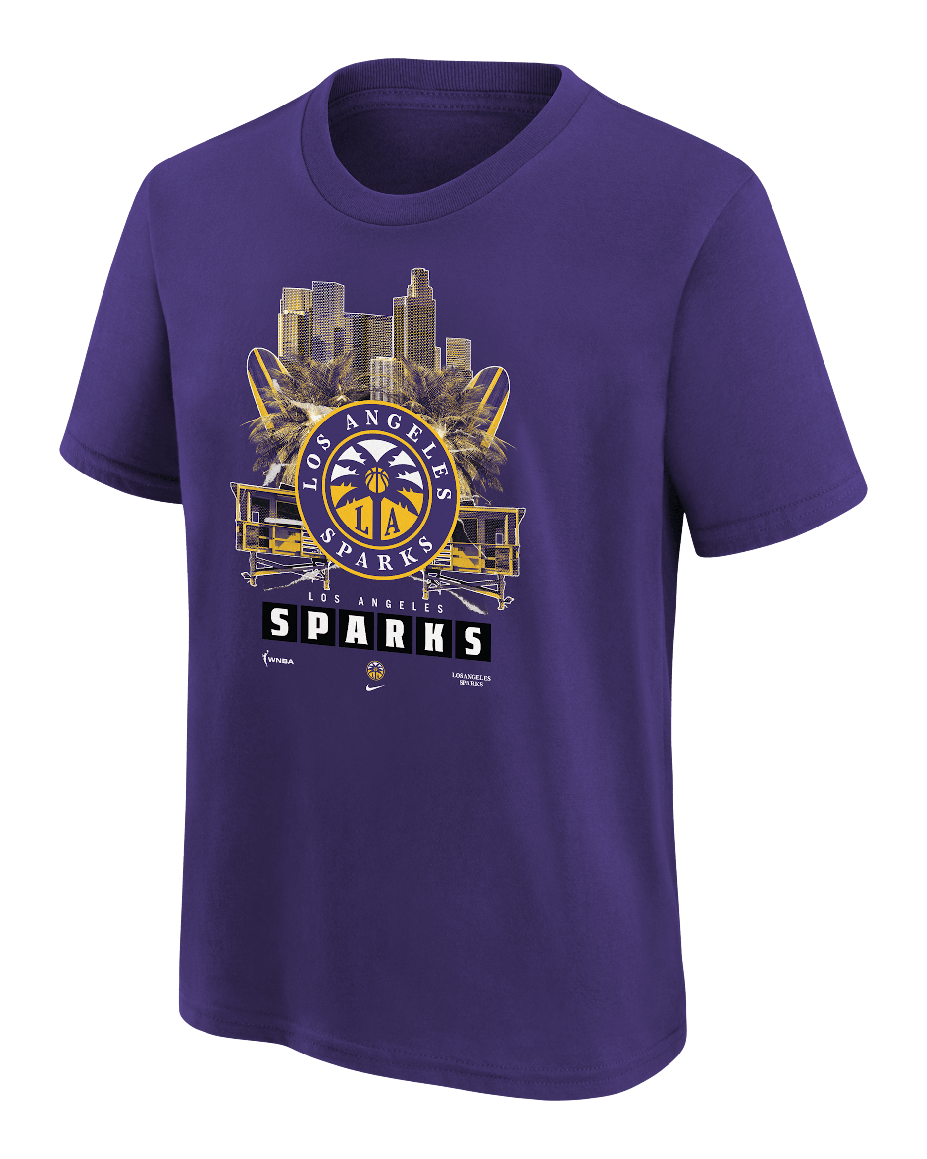 Los Angeles Sparks Big Kids' Nike WNBA T-Shirt - Field Purple