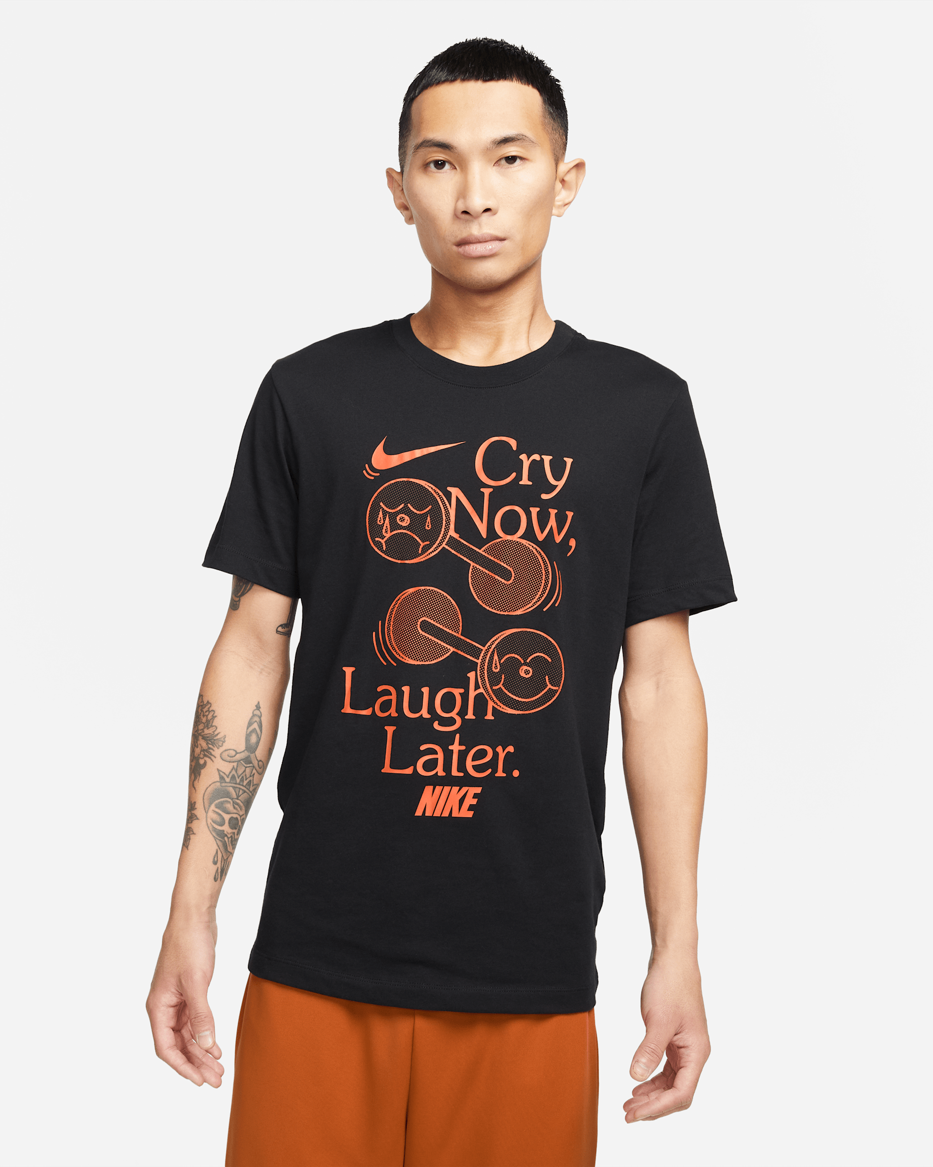 เสื้อยืดเทรนนิ่งผู้ชาย Nike Dri-FIT - ดำ