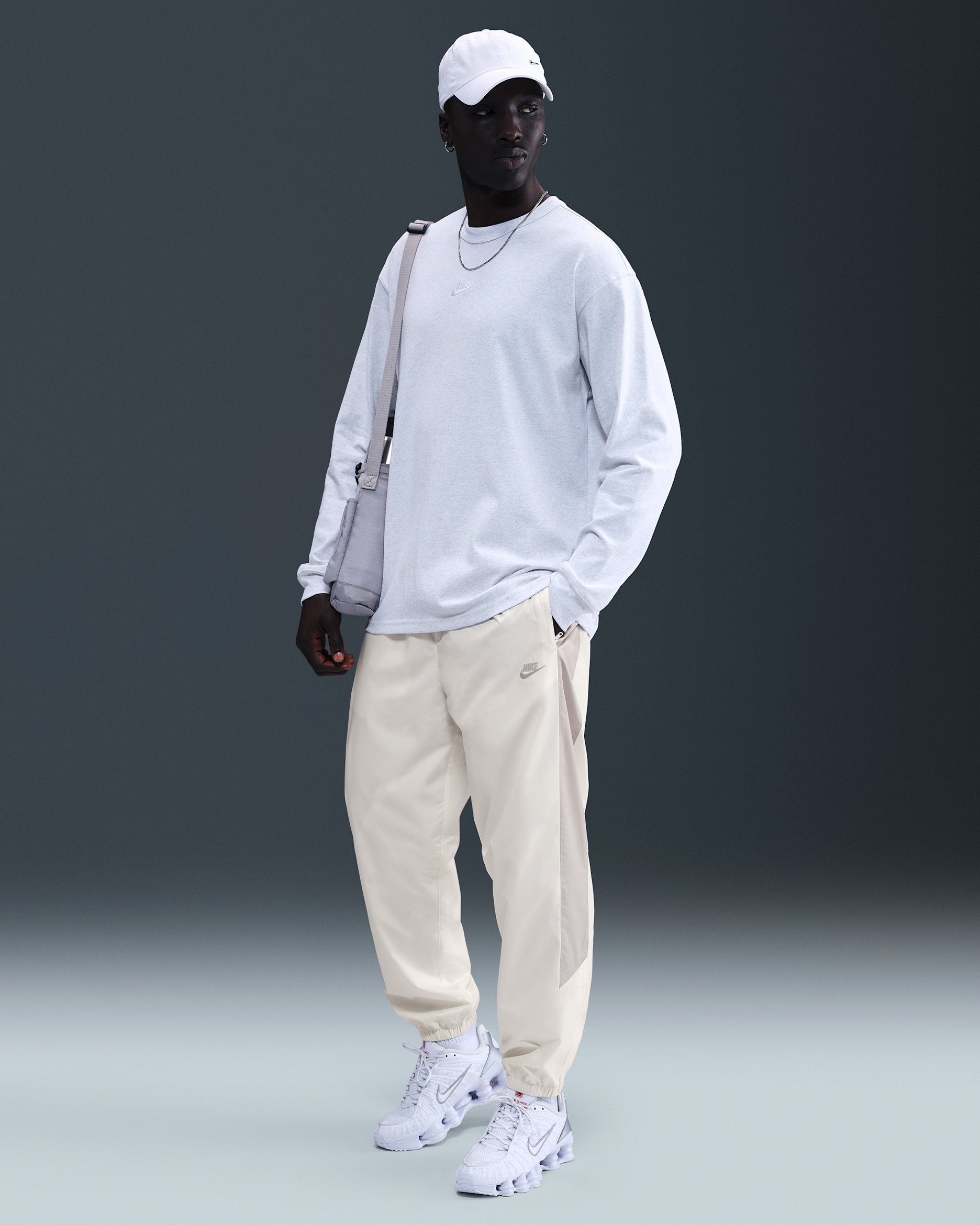 Nike Windrunner Men's Lined Pants - Sail/Light Iron Ore/Light Iron Ore