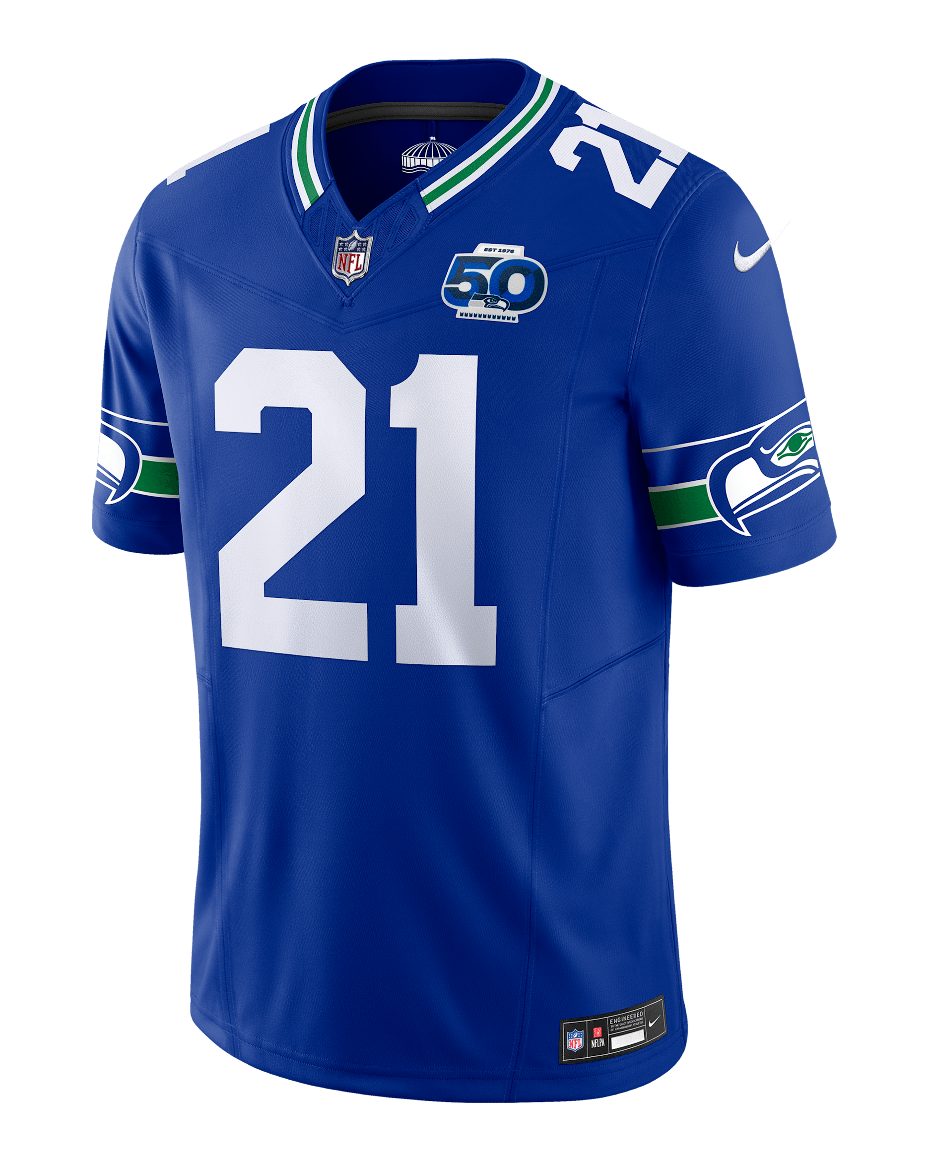 Jersey Nike Dri-FIT de la NFL Limited para hombre Devon Witherspoon Seattle Seahawks 50th Anniversary - Royal