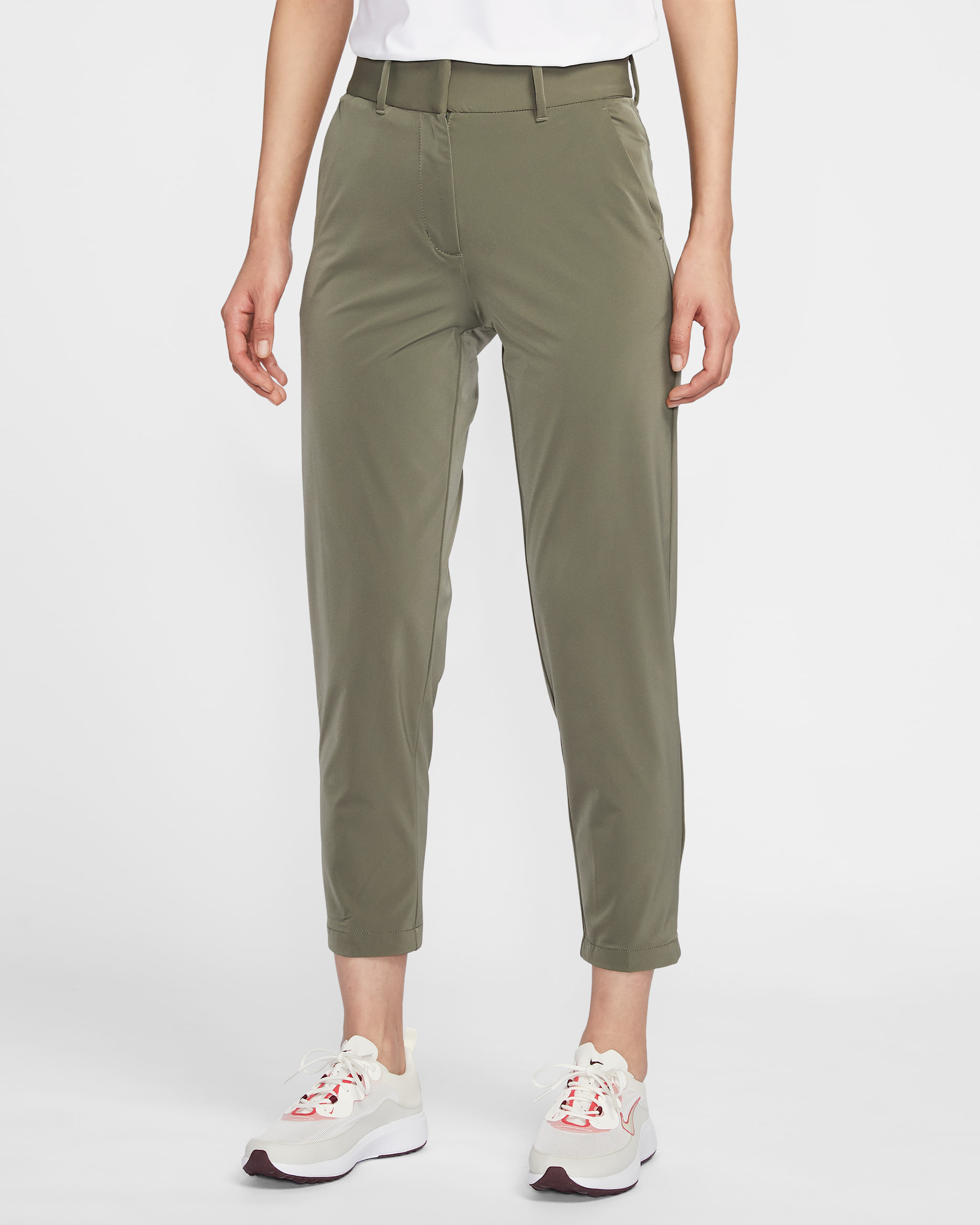 Nike Dri-FIT Tour Women's Golf Trousers - Tarp Green/Pale Ivory