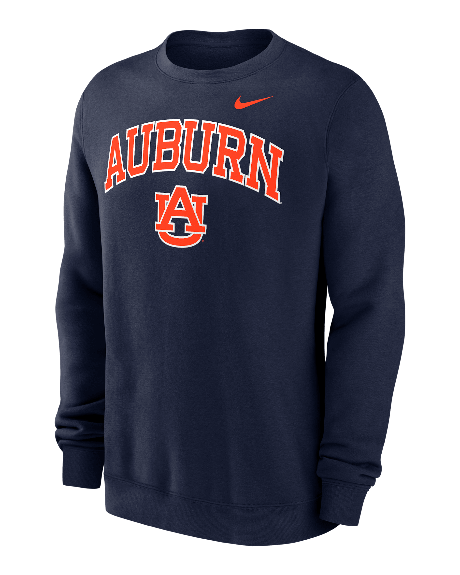 Auburn Arch Men's Nike College Pullover Crew - Navy