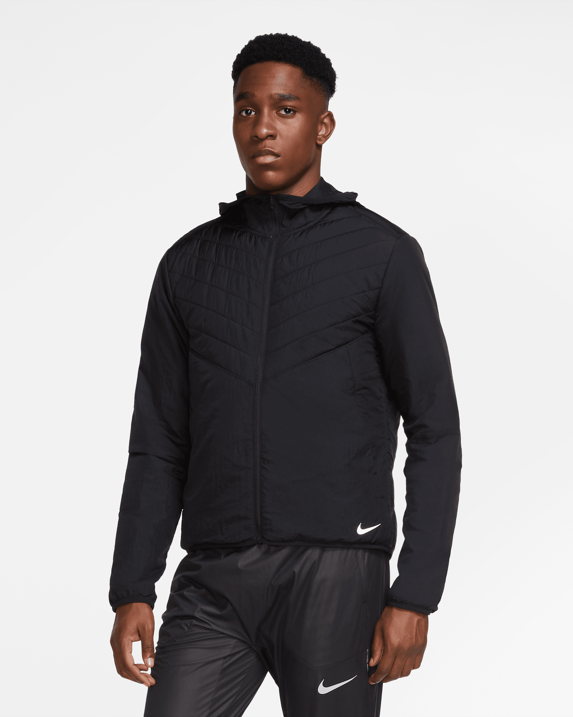 Nike AeroLayer Men's Running Jacket - Black/Black