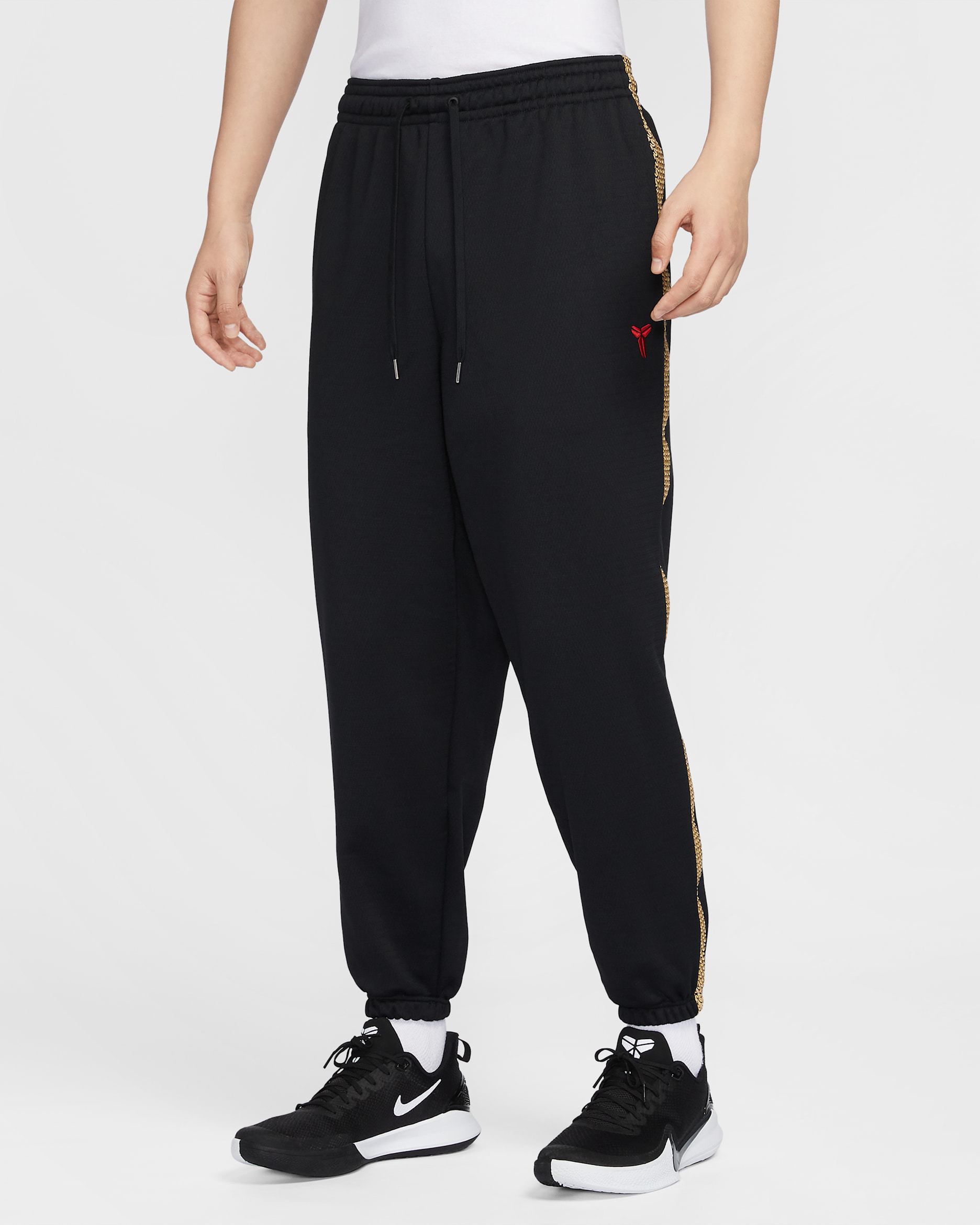 코비 써마 핏 농구 팬츠 - 블랙/유니버시티 레드