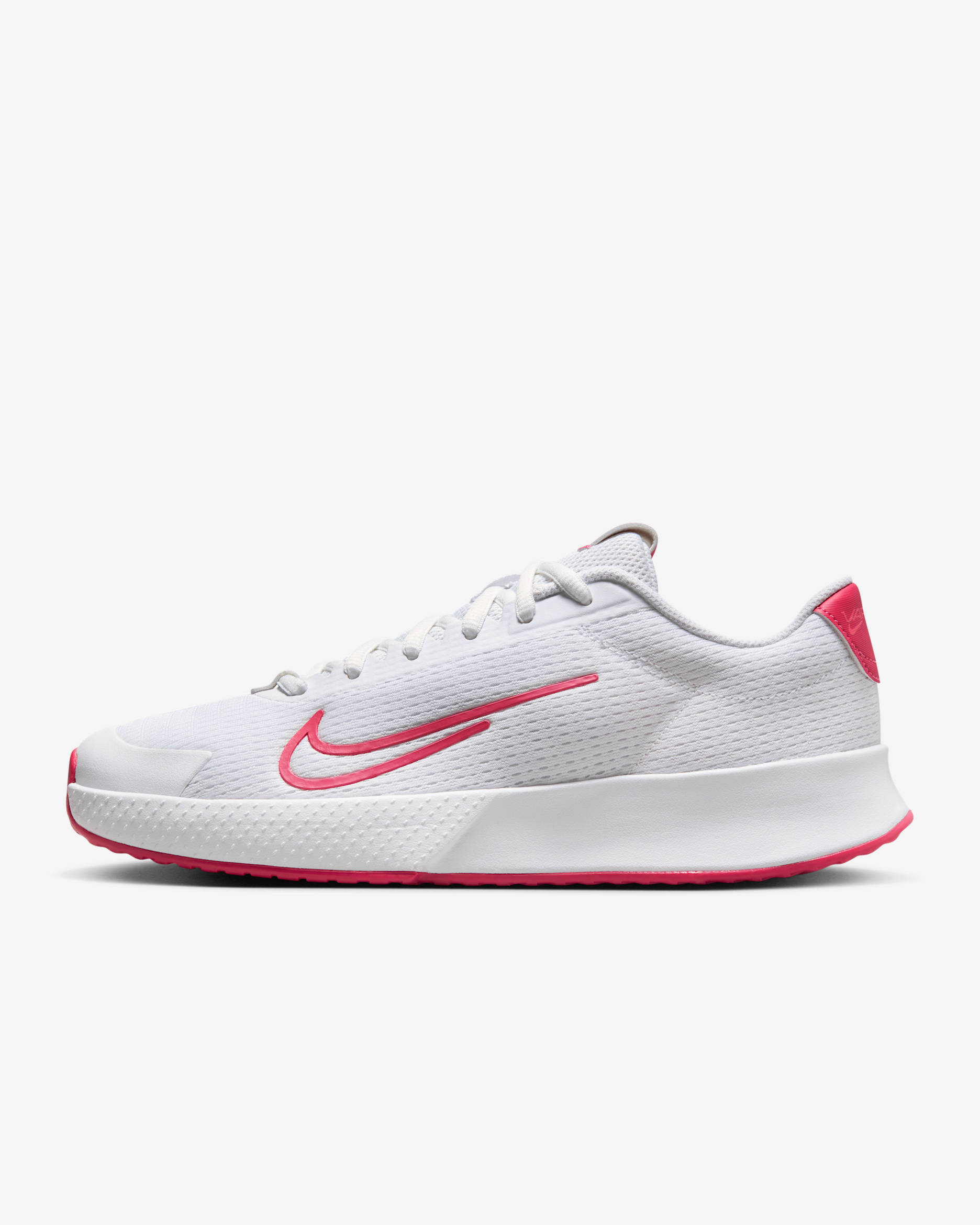 NikeCourt Vapor Lite 2 Women's Hard Court Tennis Shoes - White/Hot Punch/Crimson Tint/Aster Pink