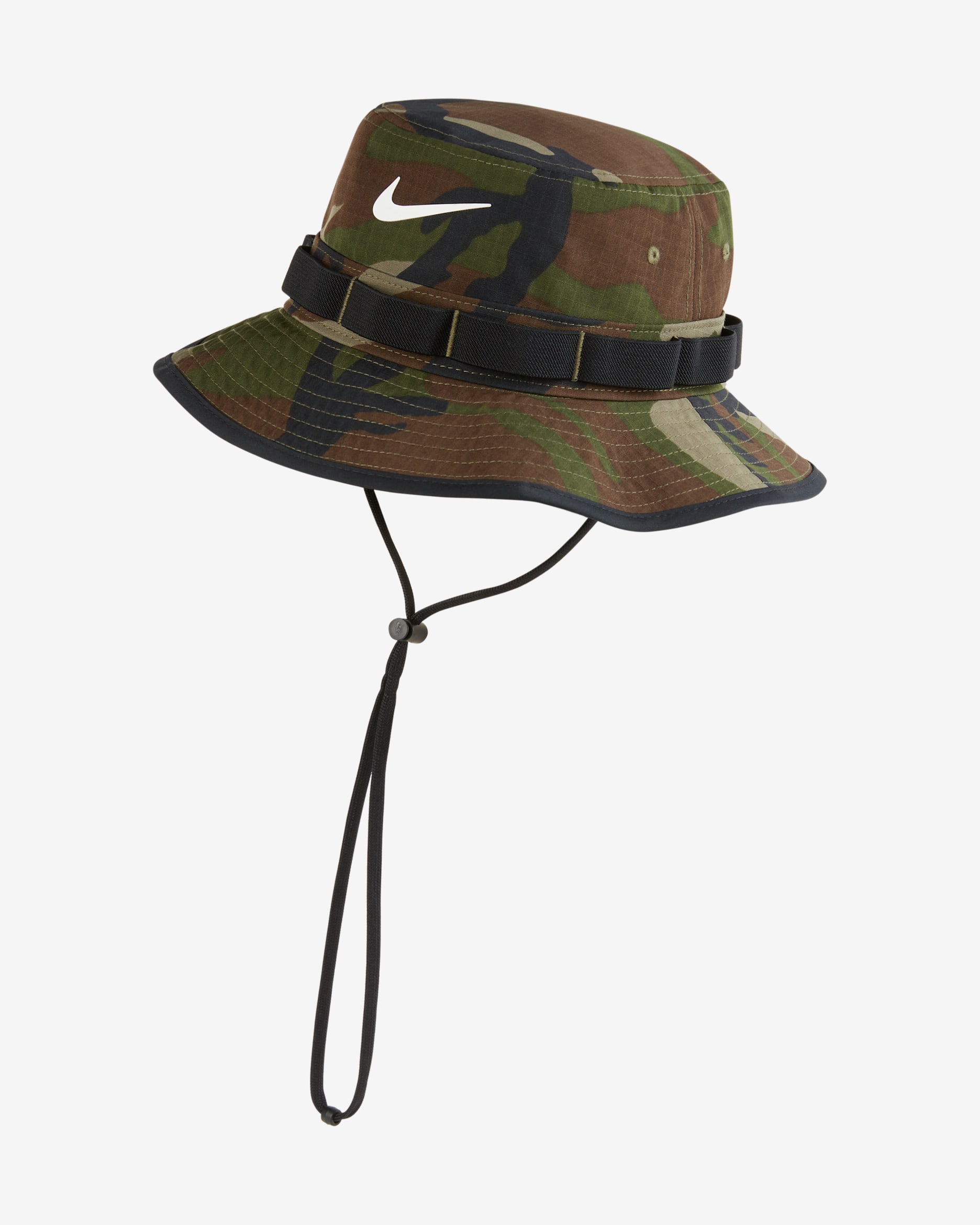 Nike Boonie Camo Bucket Hat - Medium Olive/White