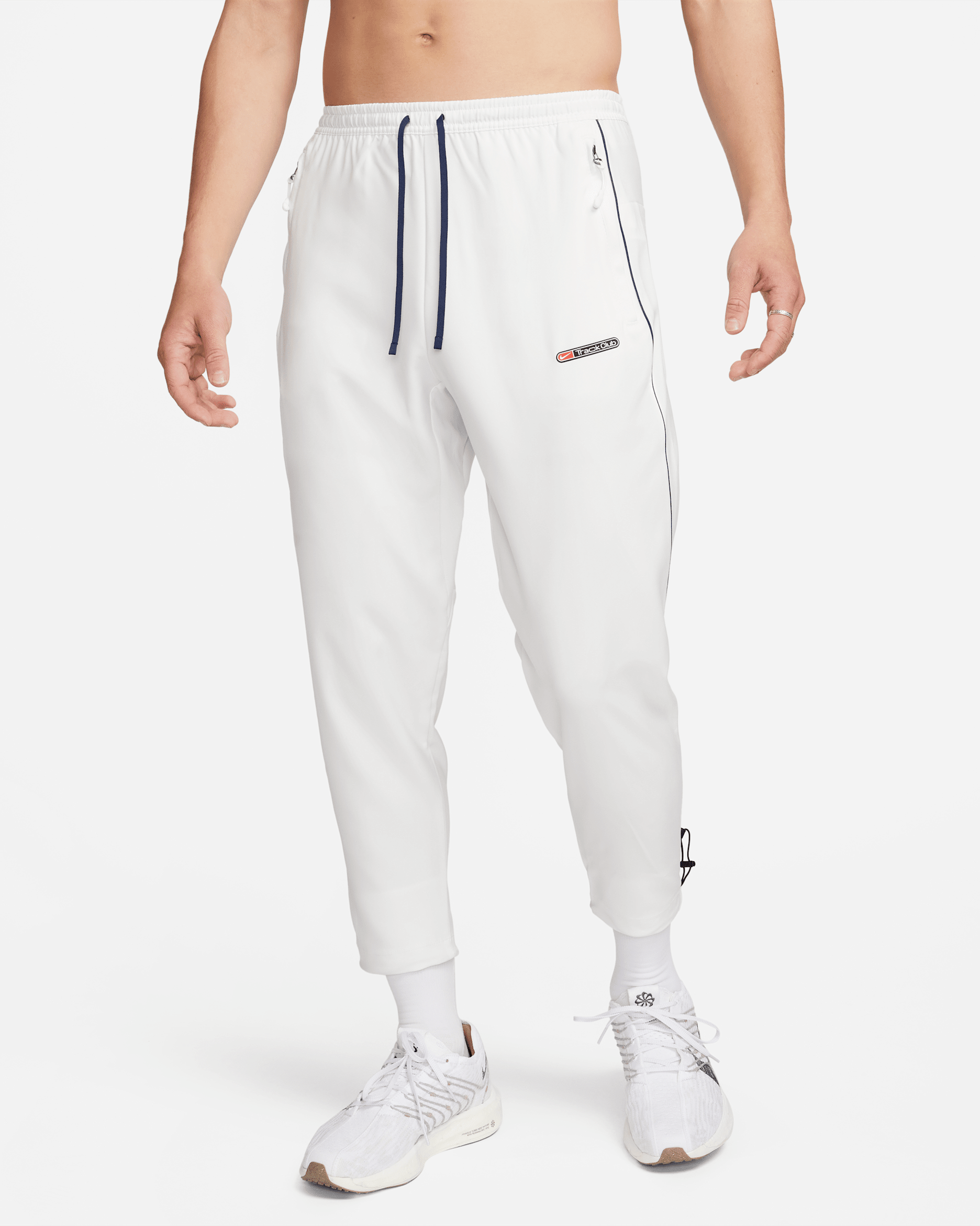Nike Challenger Track Club Men's Dri-FIT Running Trousers - Summit White/Midnight Navy/Black
