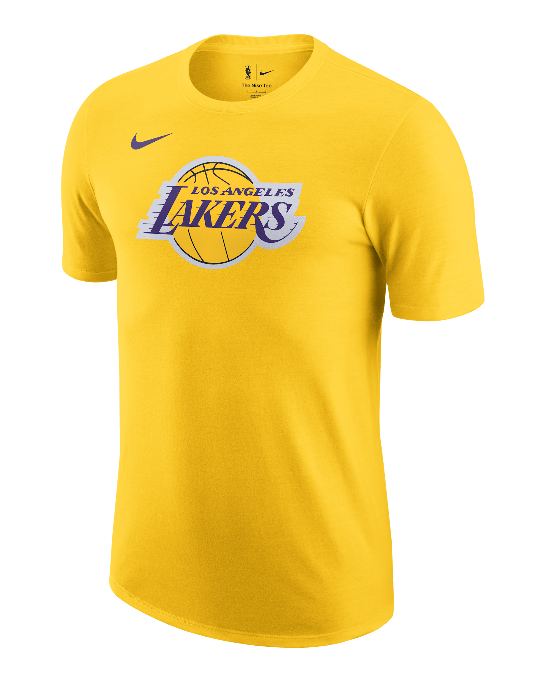 Ανδρικό T-Shirt Nike NBA Λος Άντζελες Λέικερς Essential - Amarillo