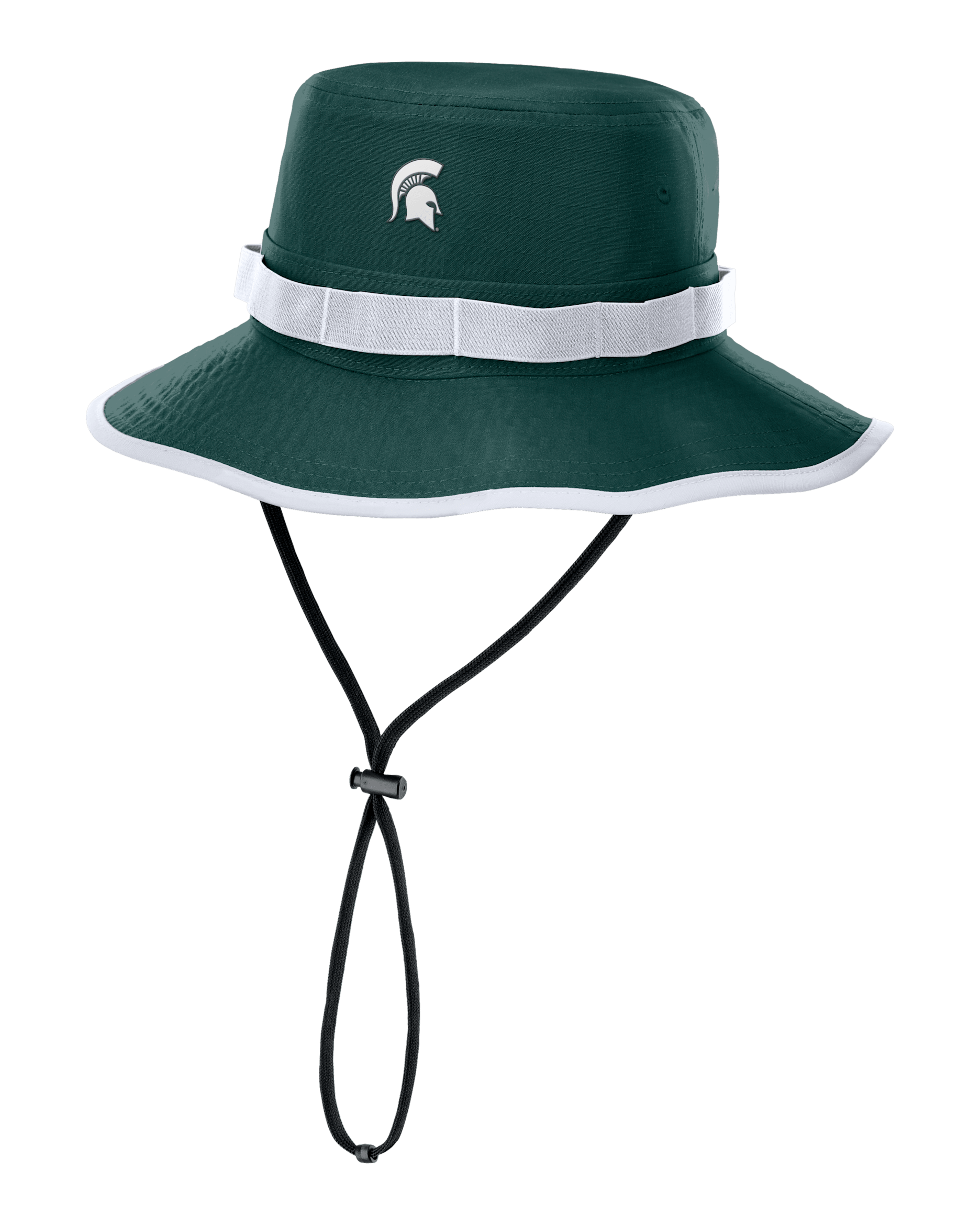 Gorro tipo pescador universitario Nike Dri-FIT para hombre Michigan State Sideline Apex Gameday Boonie - Verde