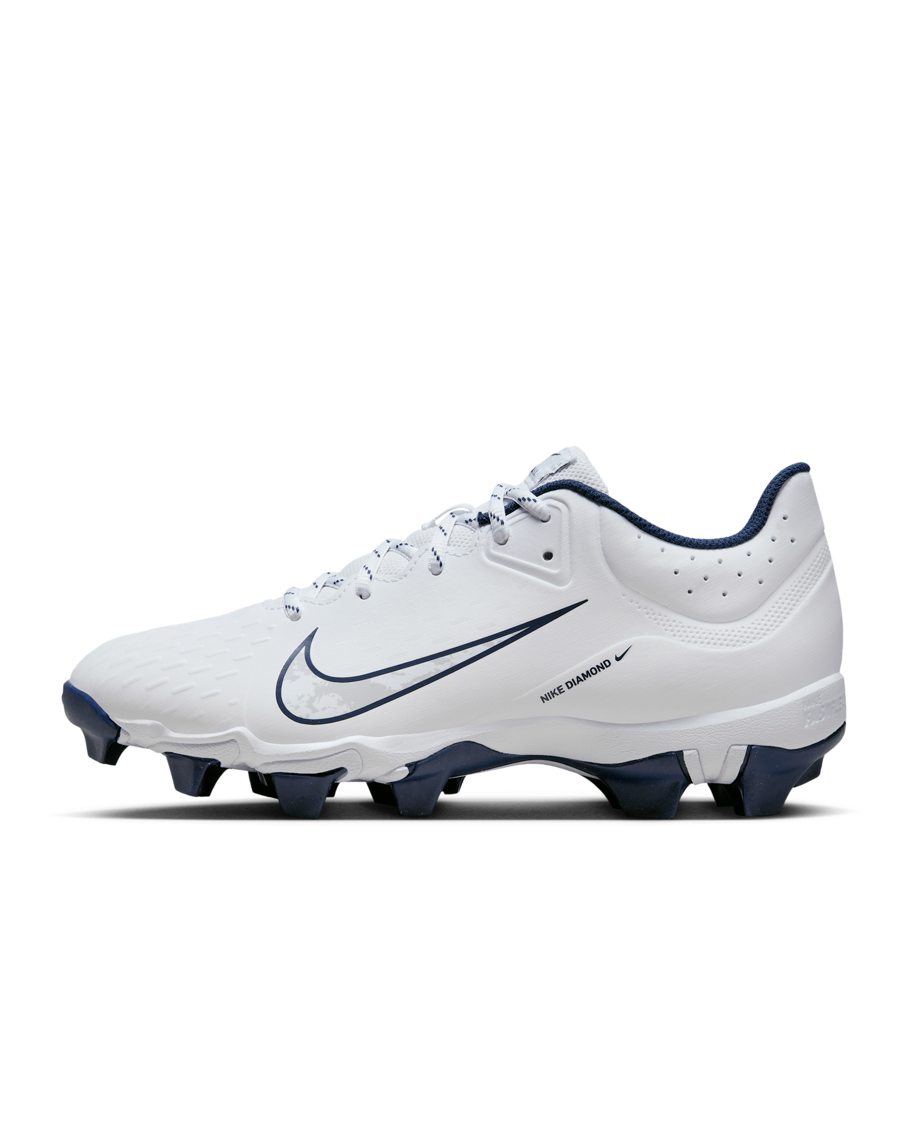 Nike Hyperdiamond 4 Keystone Women's Softball Cleats - White/Pure Platinum/Midnight Navy