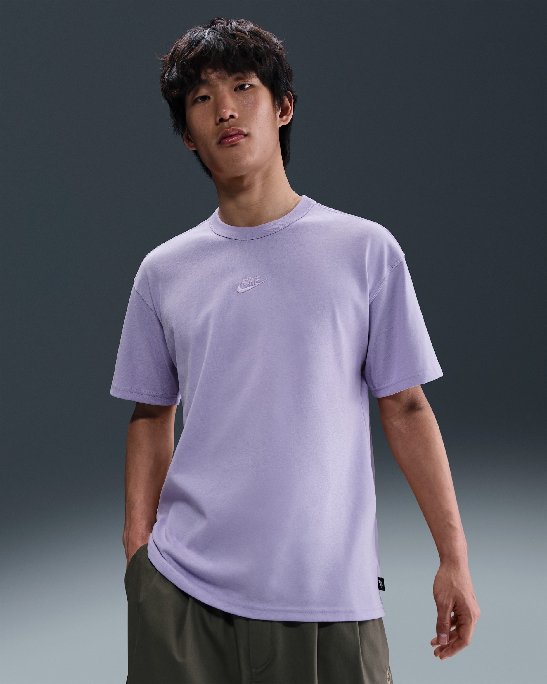 ナイキ スポーツウェア プレミアム エッセンシャル メンズ Tシャツ - ハイドランジア