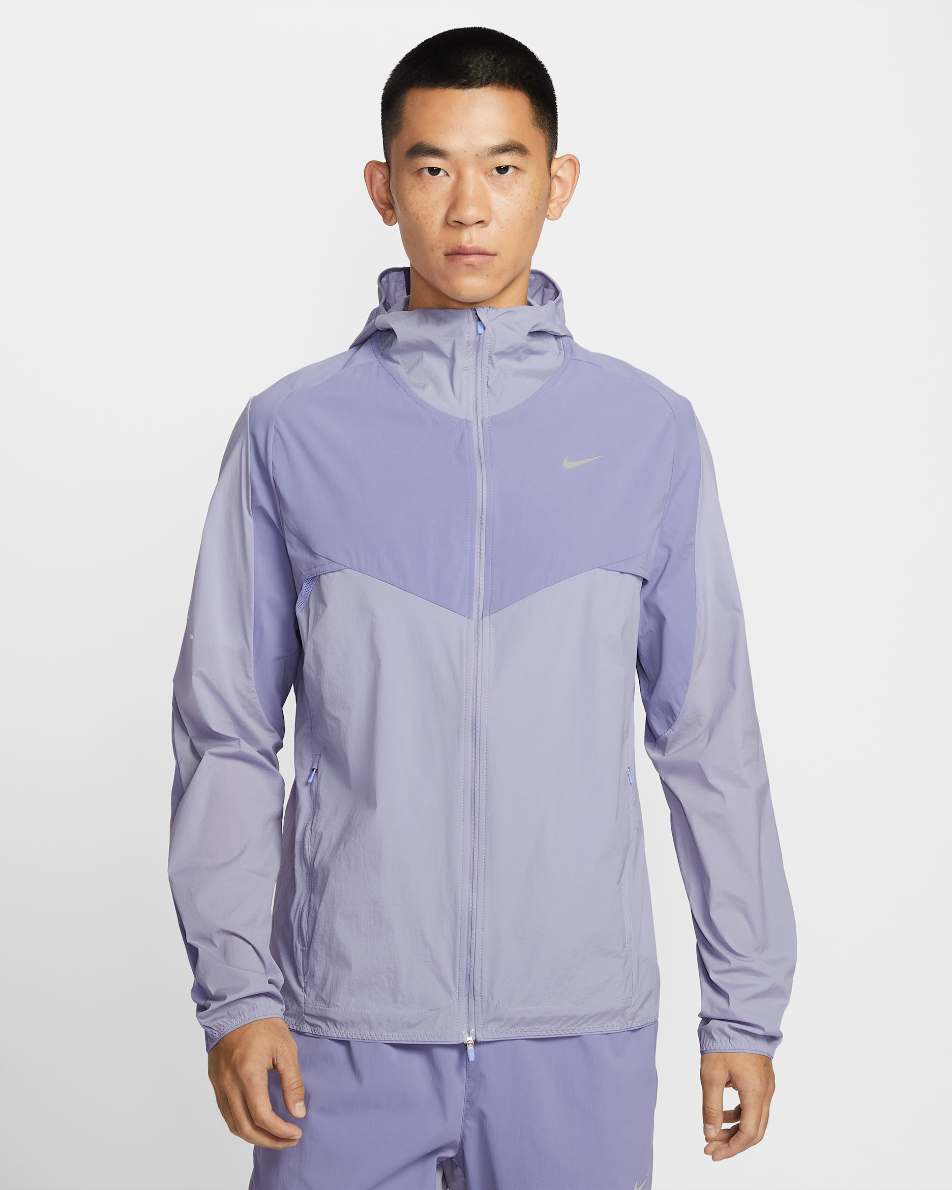 Nike Stride Men's Repel Running Jacket - Iron Purple/Indigo Haze/Light Thistle