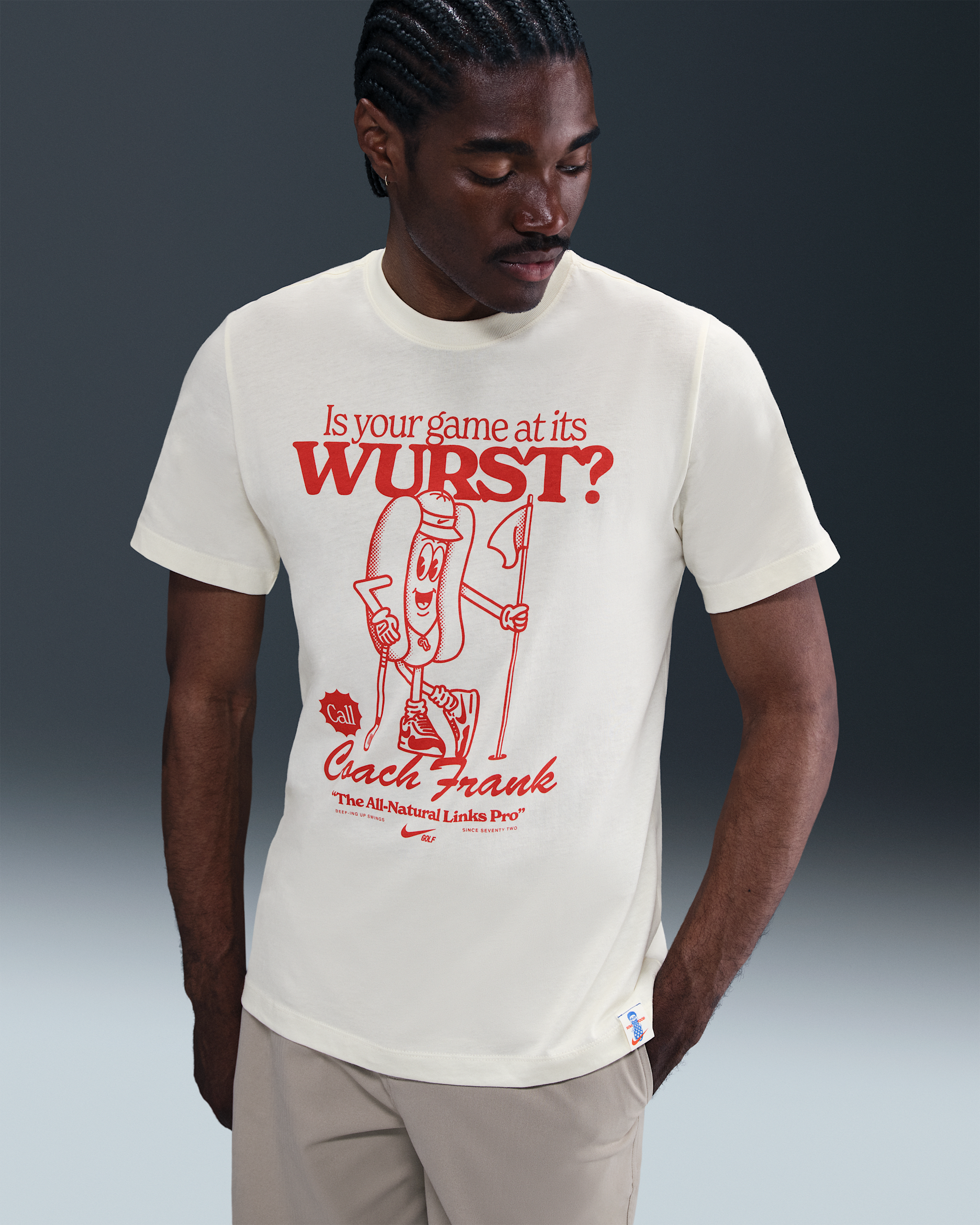 Nike Men's Golf T-Shirt - Soft Pearl