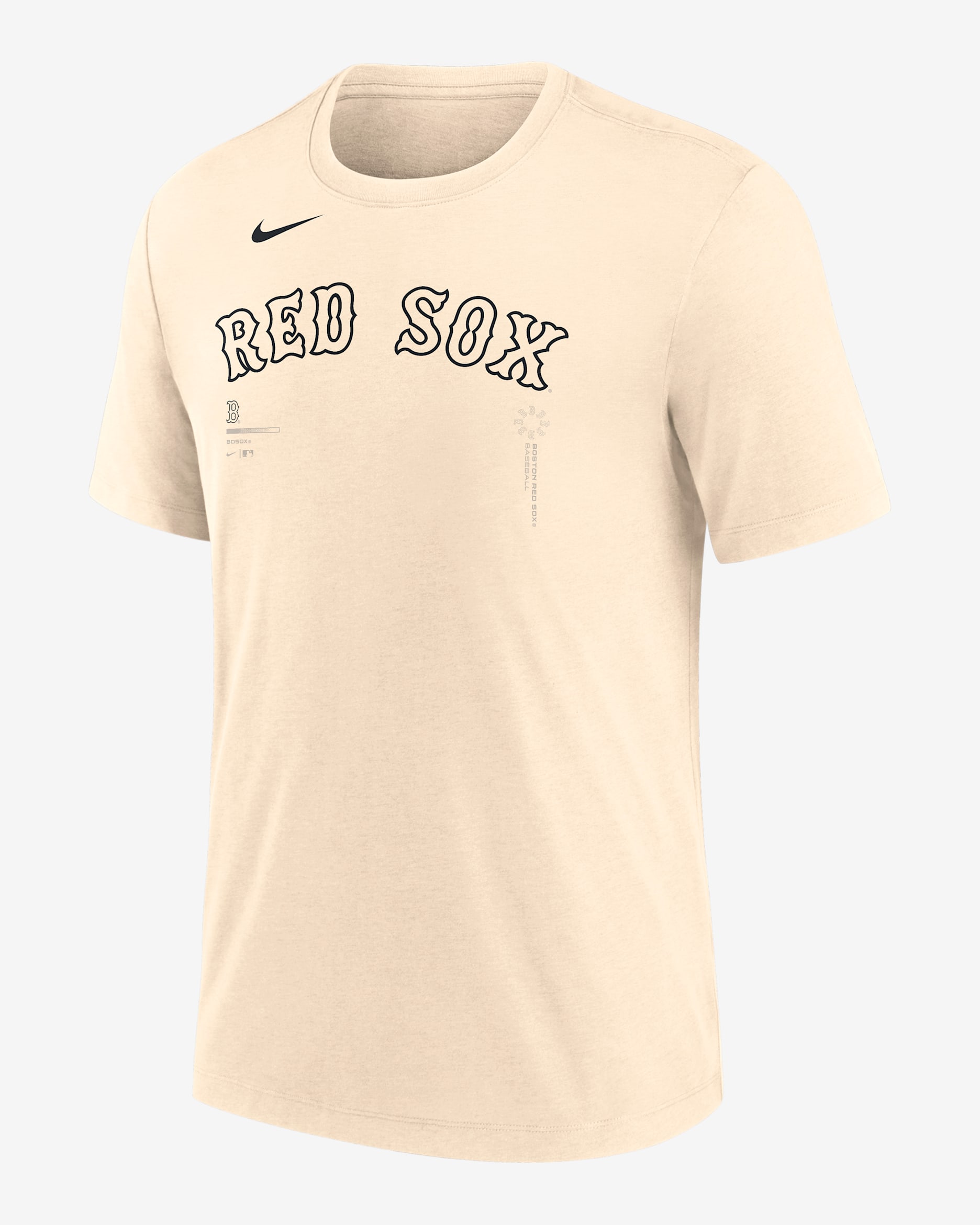 Boston Red Sox Wordmark Men's Nike MLB T-Shirt - Natural