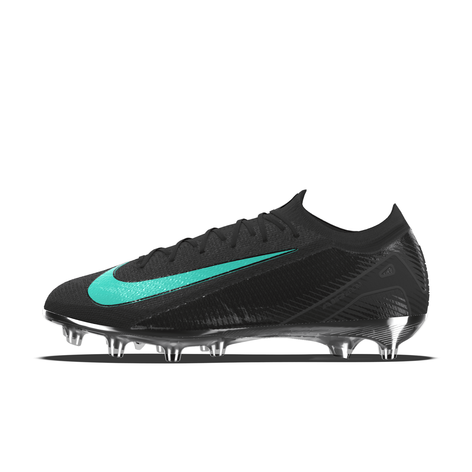 Custom Nike Mercurial Vapor 16 Elite By You AG-Pro Low-Top-fodboldstøvler - sort/Iron Grey/sort