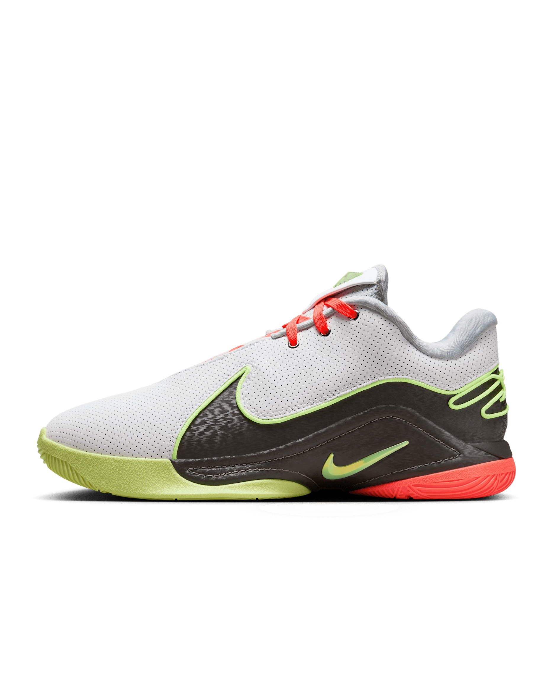 レブロン 22 "Crown Jewel" EP バスケットボールシューズ - ホワイト/ミディアムアッシュ/ホットラバ/ボルトグロー