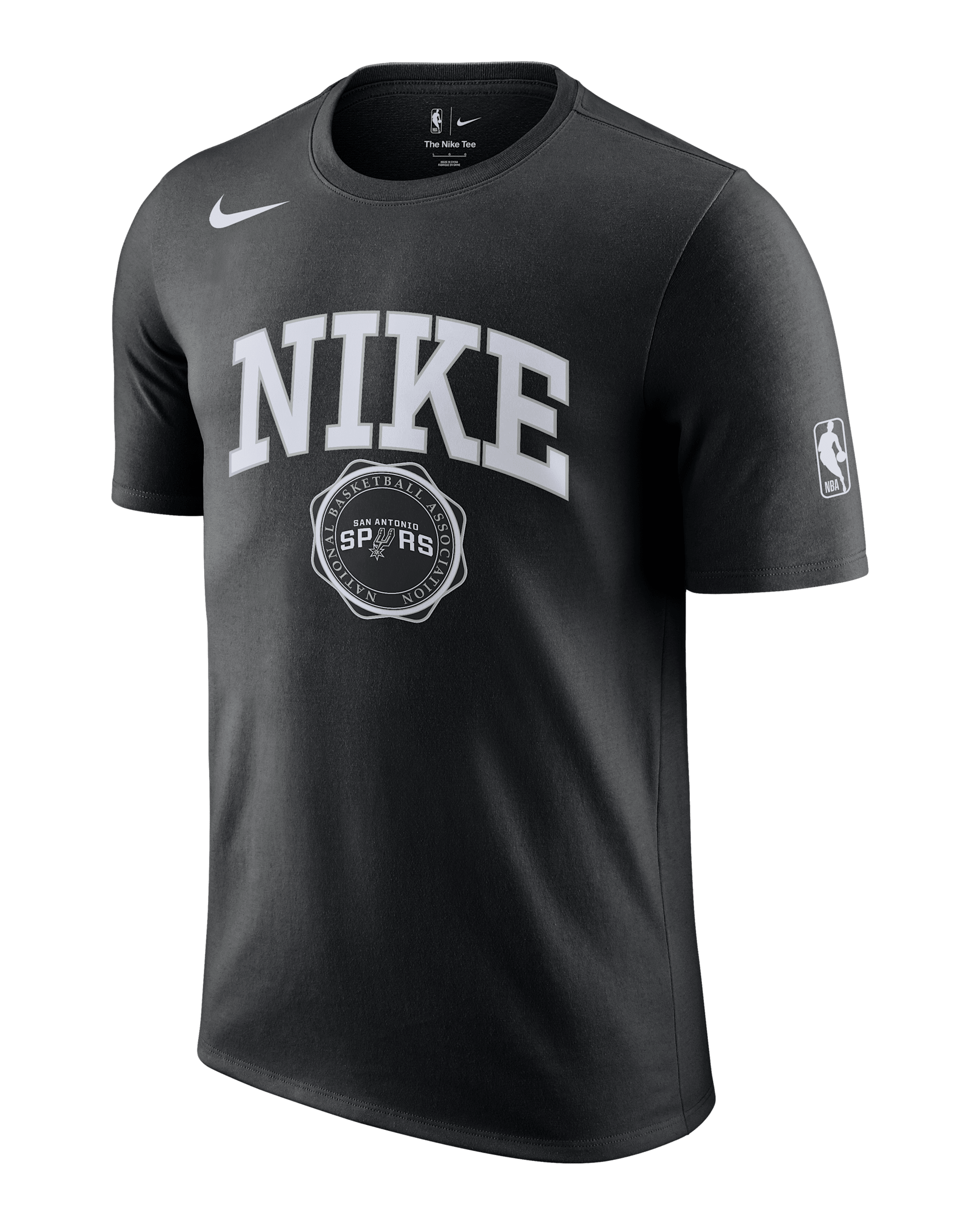 Playera Nike de la NBA para hombre San Antonio Spurs Essential - Negro