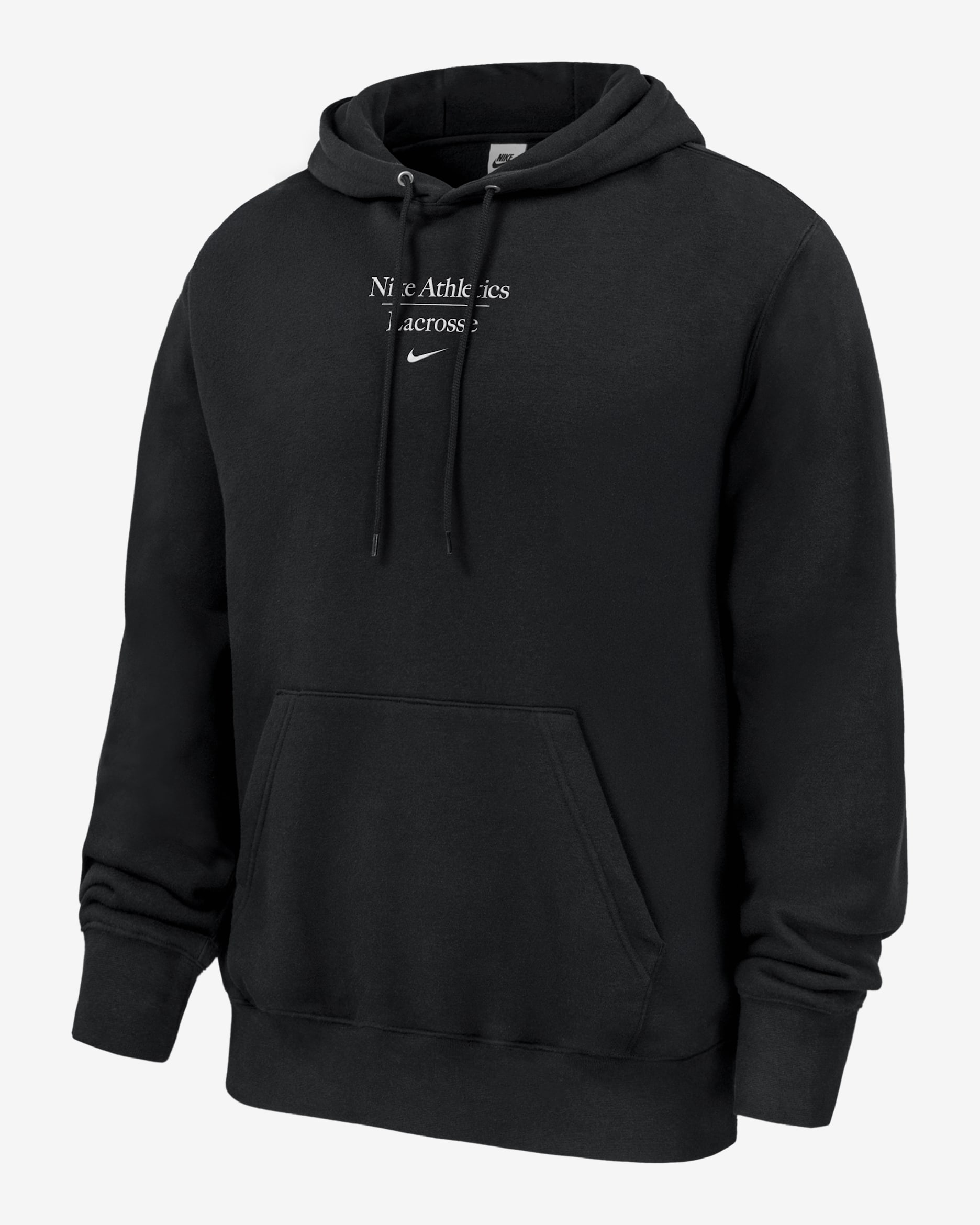 Sudadera de lacrosse con gorro sin cierre para hombre Nike Club Fleece - Negro