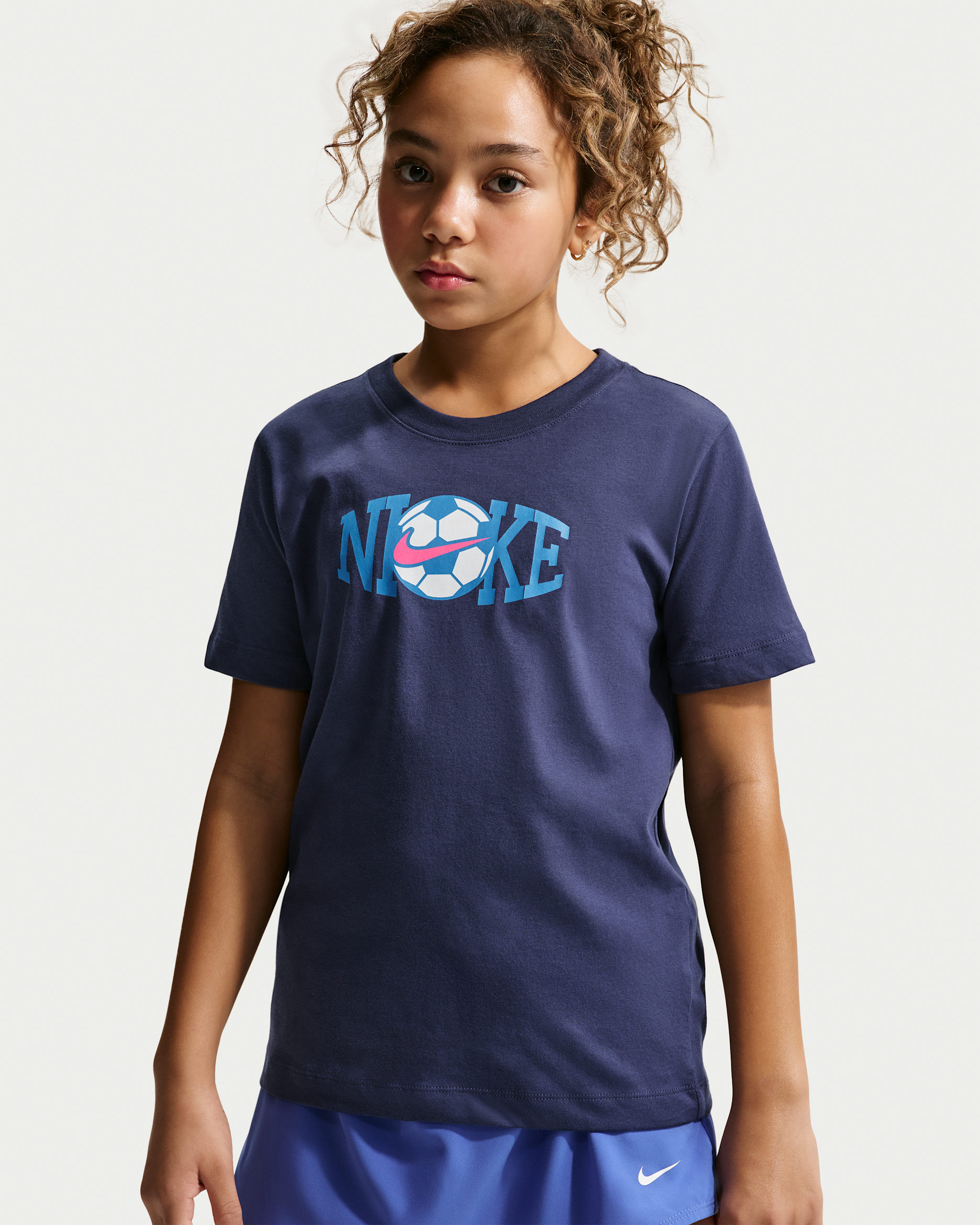 Nike Big Kids' T-Shirt - Midnight Navy
