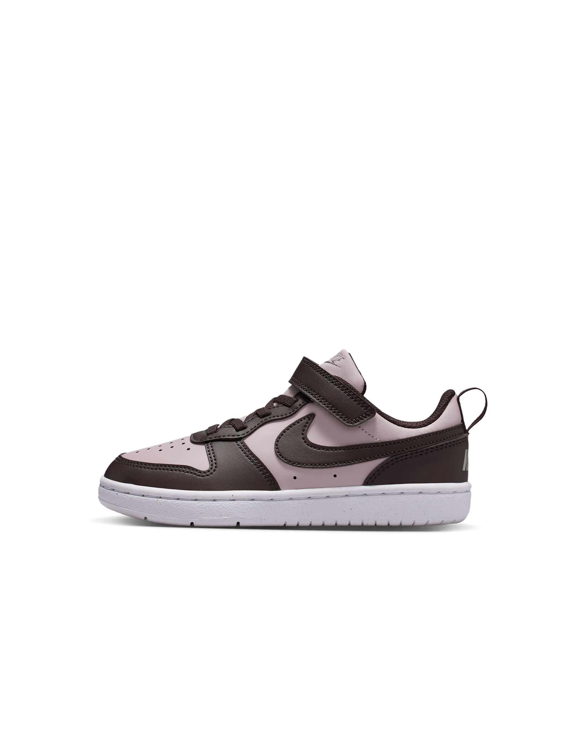 Nike Court Borough Low Recraft Younger Kids' Shoes - Particle Rose/Light Army/White/Velvet Brown