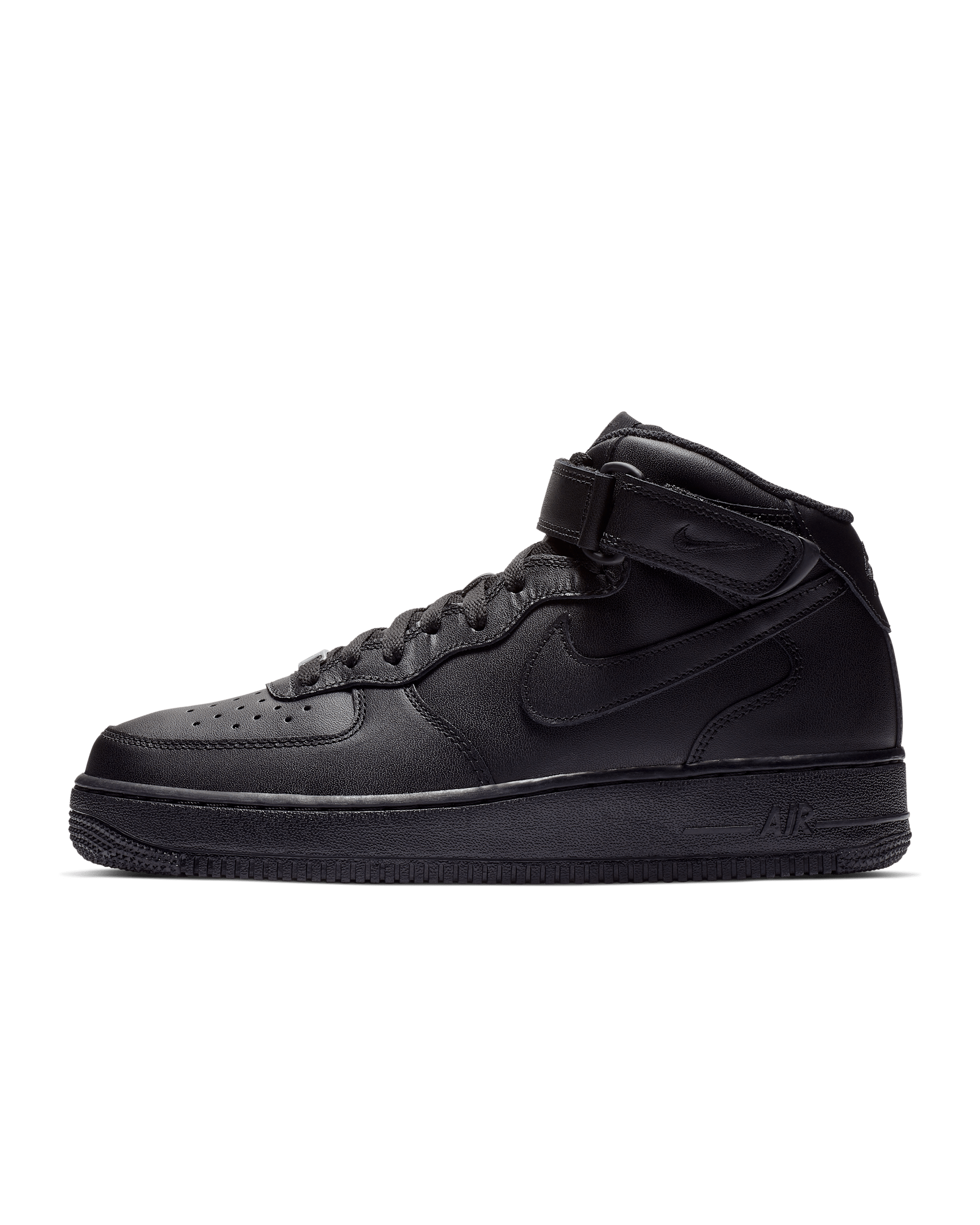 Nike Air Force 1 Mid '07-sko til mænd - sort/sort