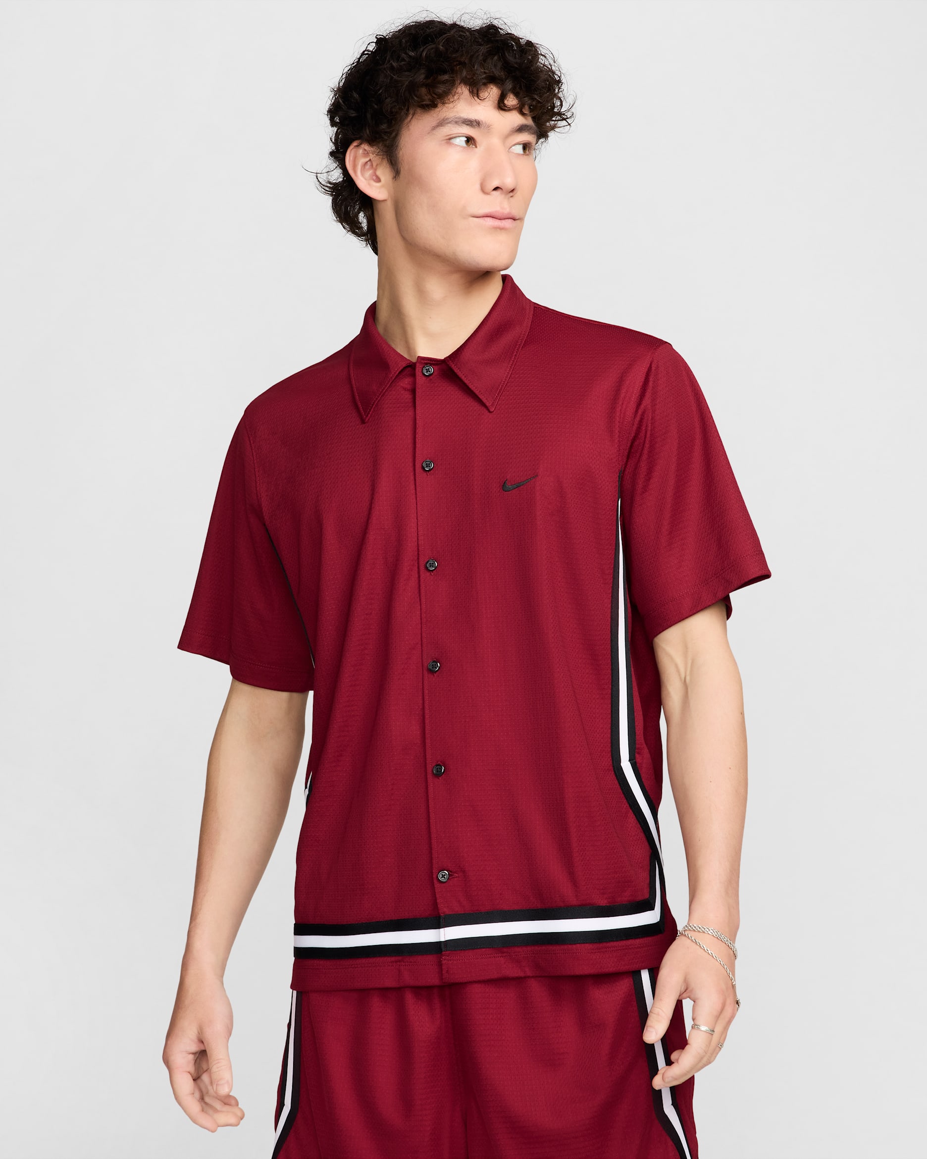 Nike DNA Crossover Men's Dri-FIT Short-Sleeve Basketball Top - Team Red/Black