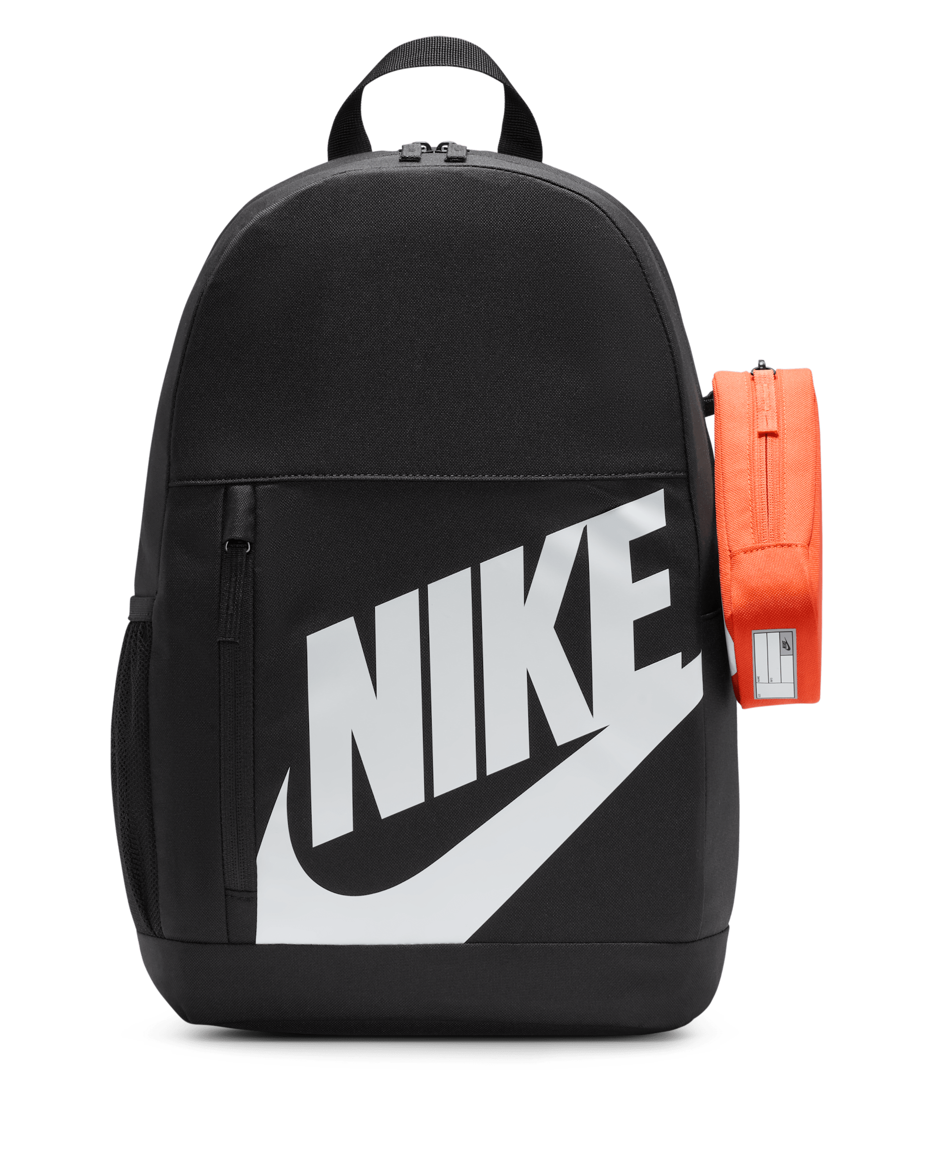 Nike Older Kids' Backpack (20L) - Black/Orange/White
