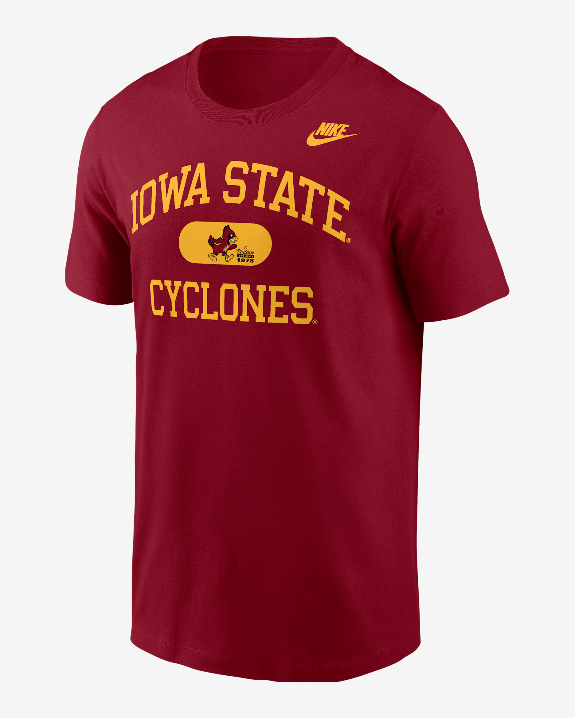 Iowa State Cyclone Men's Nike College T-Shirt - Team Crimson