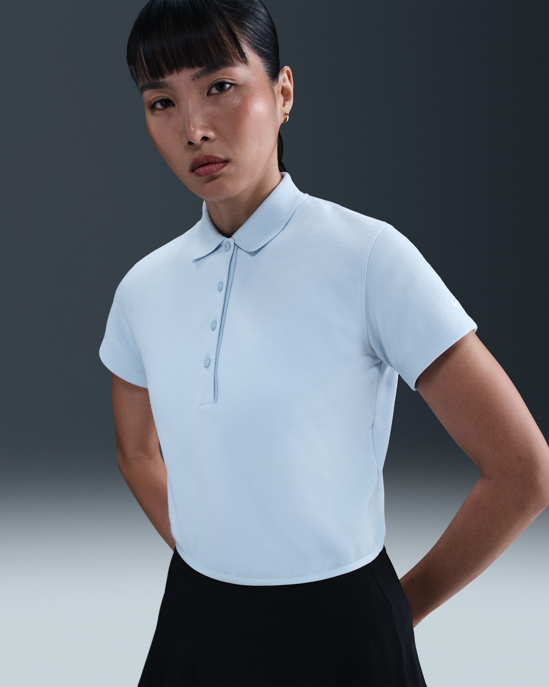 Nike Women's Short-Sleeve Golf Polo - Celestine Blue/Sail