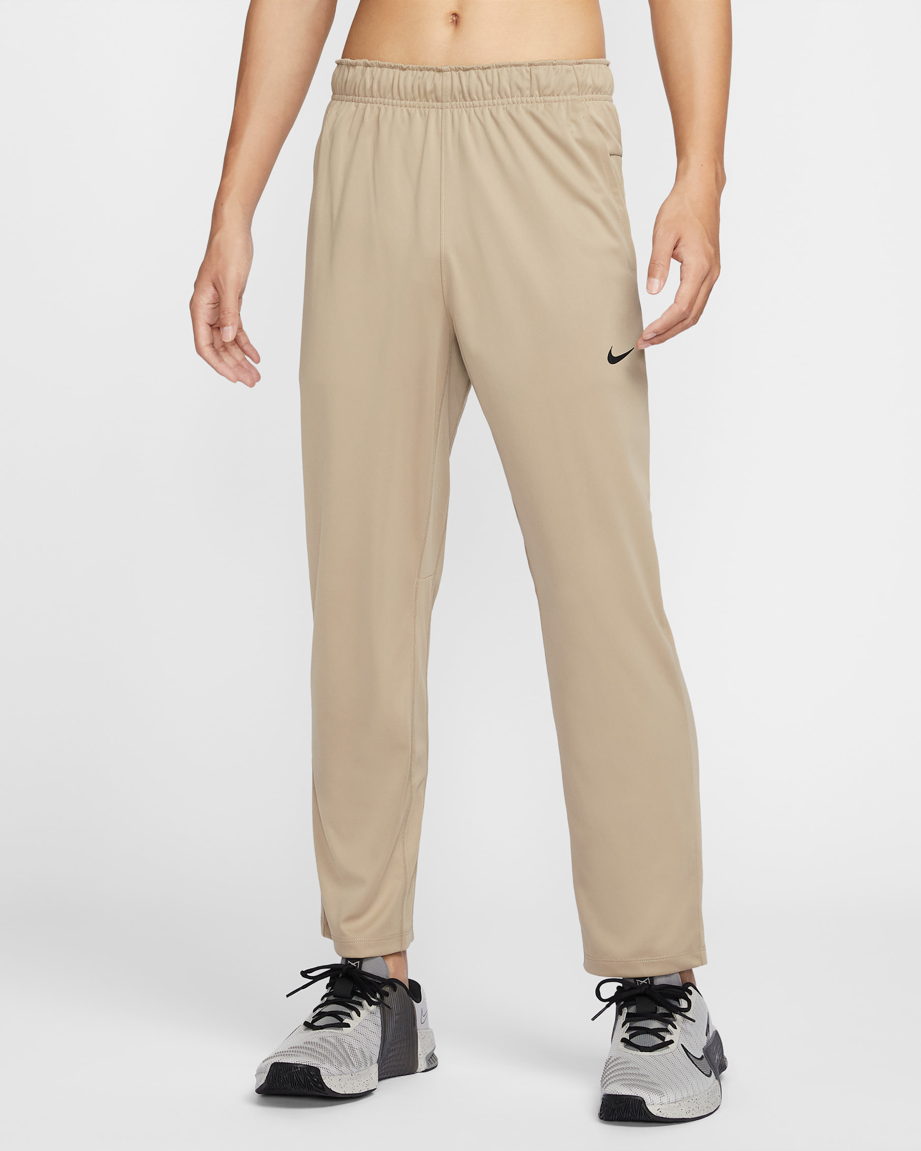 Nike Totality Men's Dri-FIT Open Hem Versatile Trousers - Khaki/Black