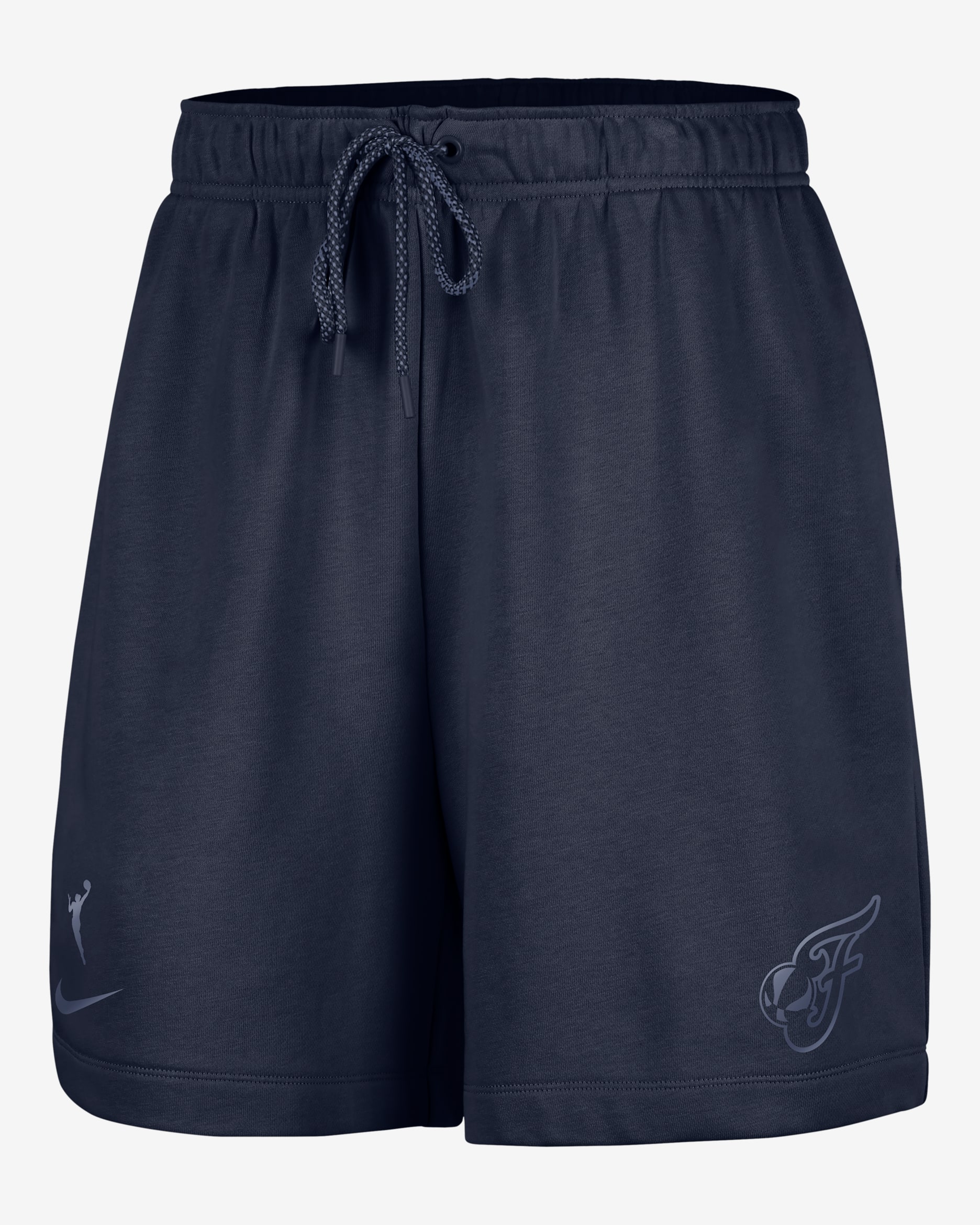 Indiana Fever Women's Nike WNBA 6" Fleece Shorts - College Navy/Diffused Blue