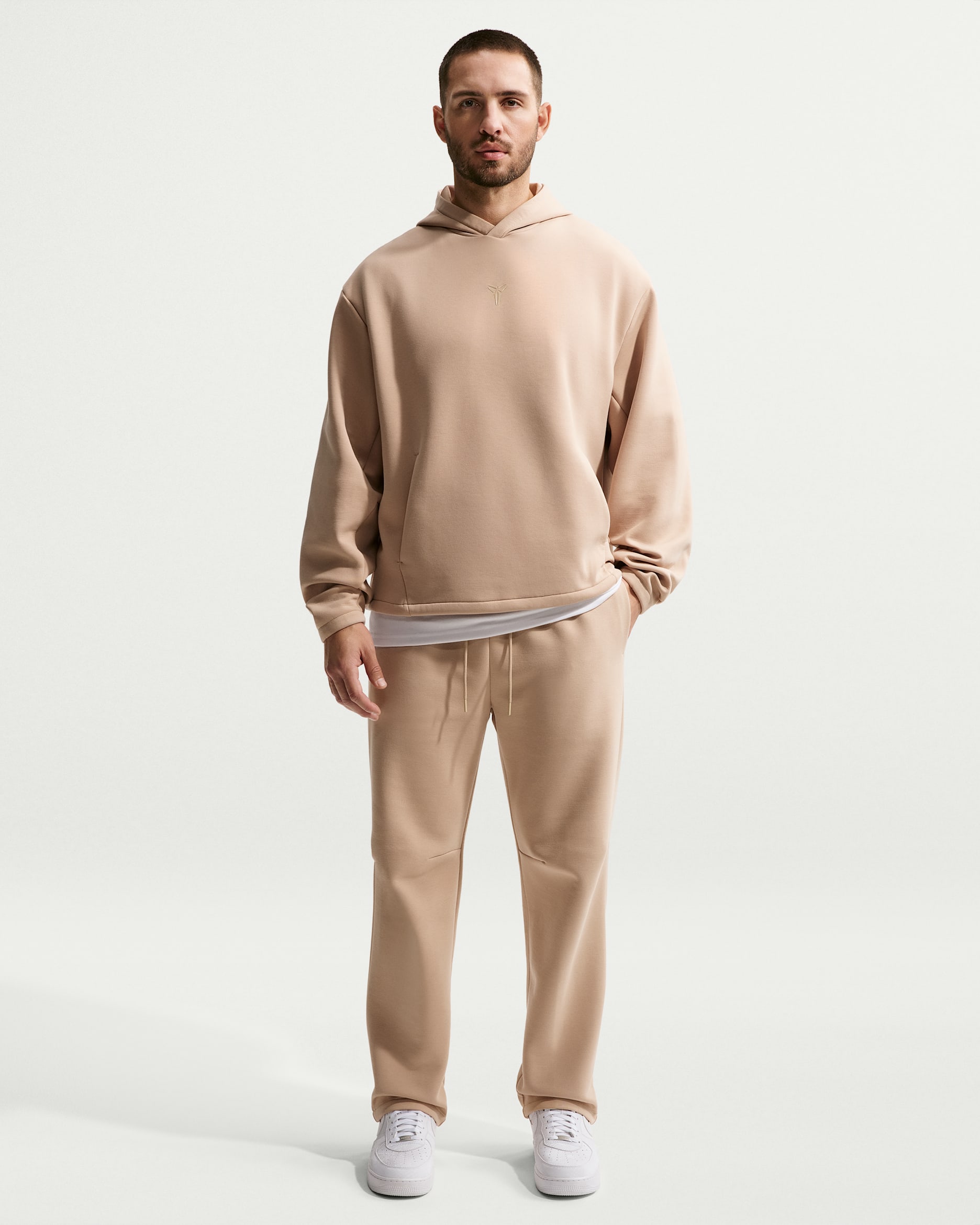 Kobe Men's Dri-FIT Fleece Basketball Trousers - Linen/Linen