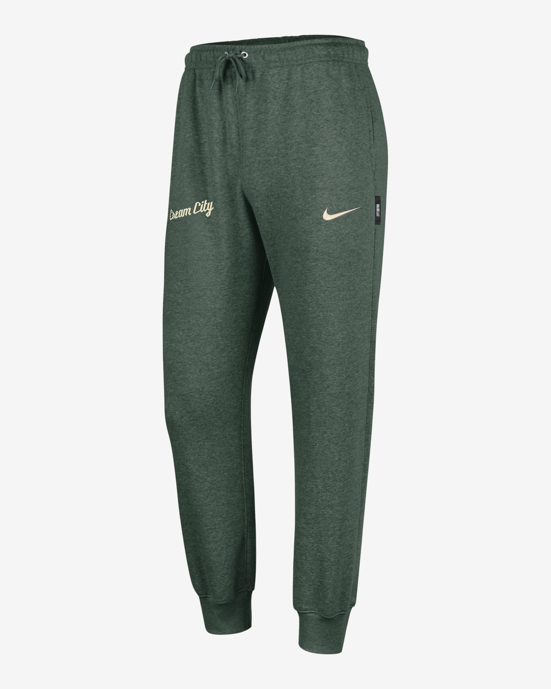 Milwaukee Bucks City Edition Men's Nike NBA Club Fleece Jogger - Fir