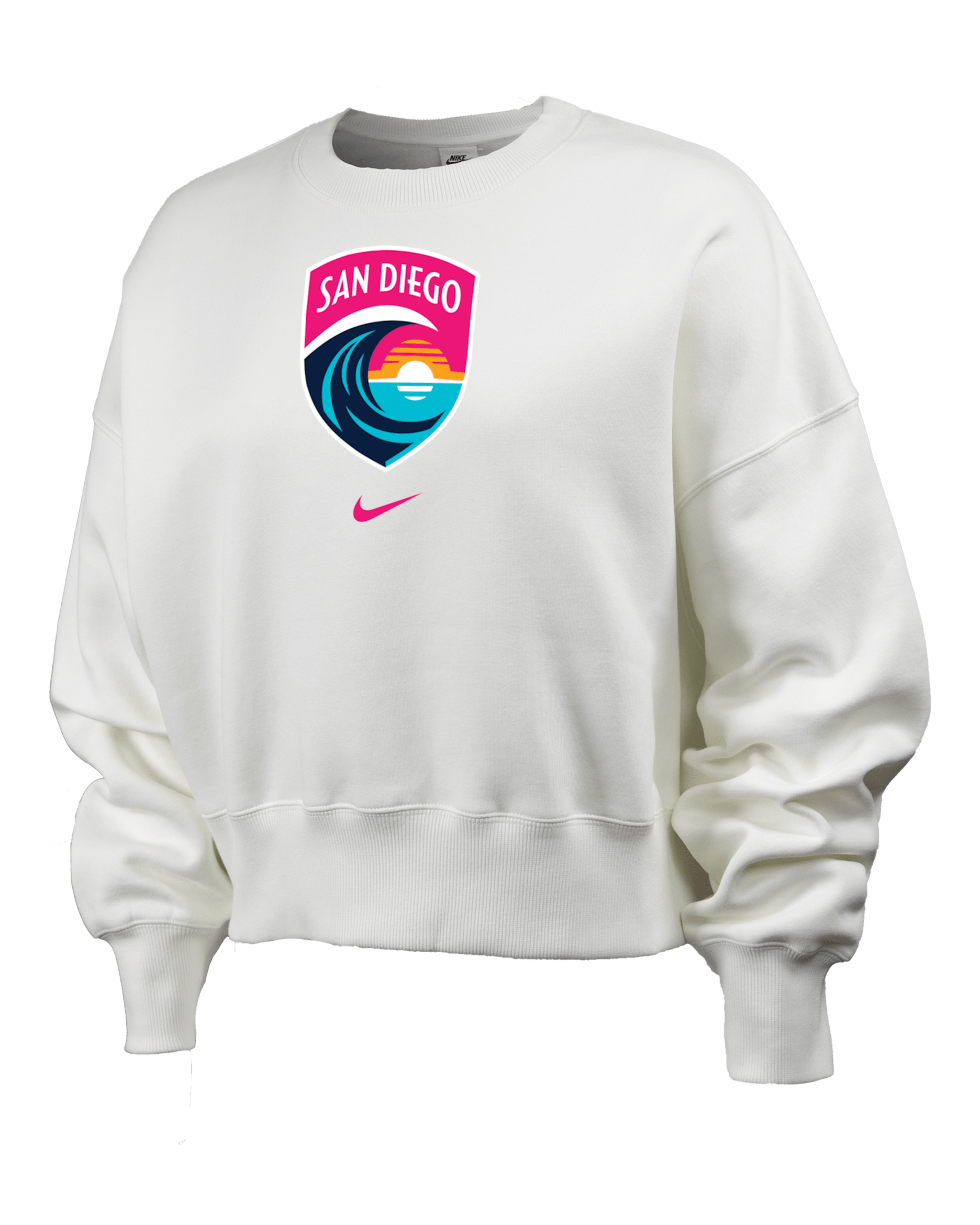 San Diego Wave FC Phoenix Fleece Women's Nike NWSL Crew-Neck Sweatshirt - Sail