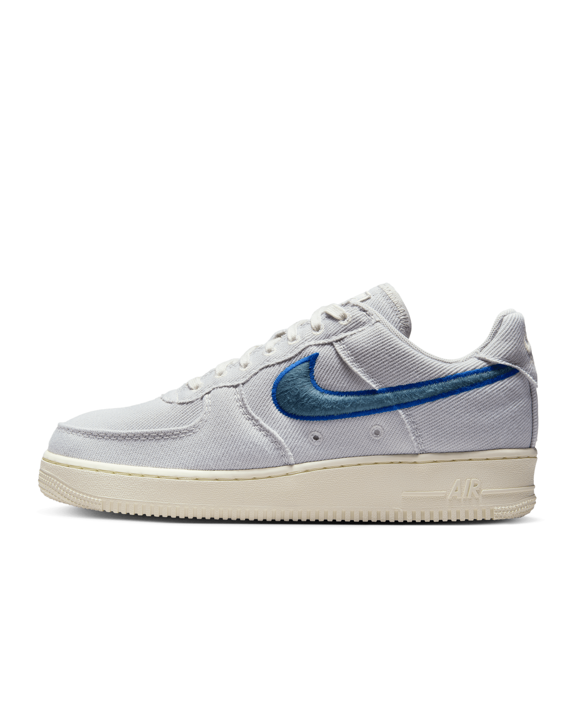 Nike Air Force 1 Low Canvas Men's Shoes - Photon Dust/Game Royal/Pale Ivory/Smokey Blue