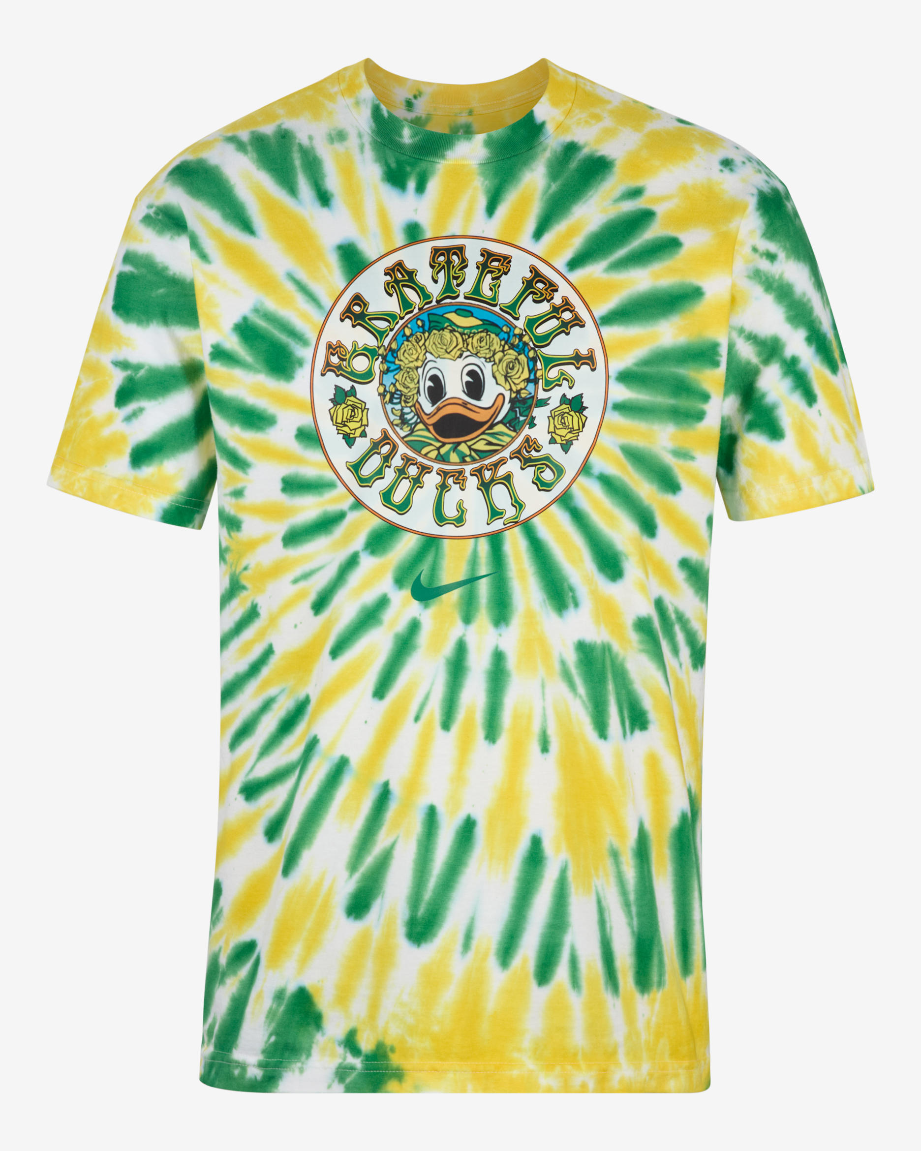 Nike "Duck & Roses" Men's Tie-Dye T-Shirt - Multi-Color