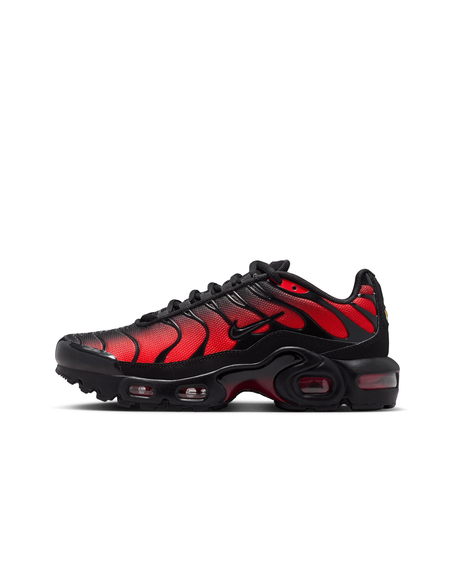 Nike Air Max Plus Older Kids' Shoes - Black/Light Crimson/Noble Red/Black