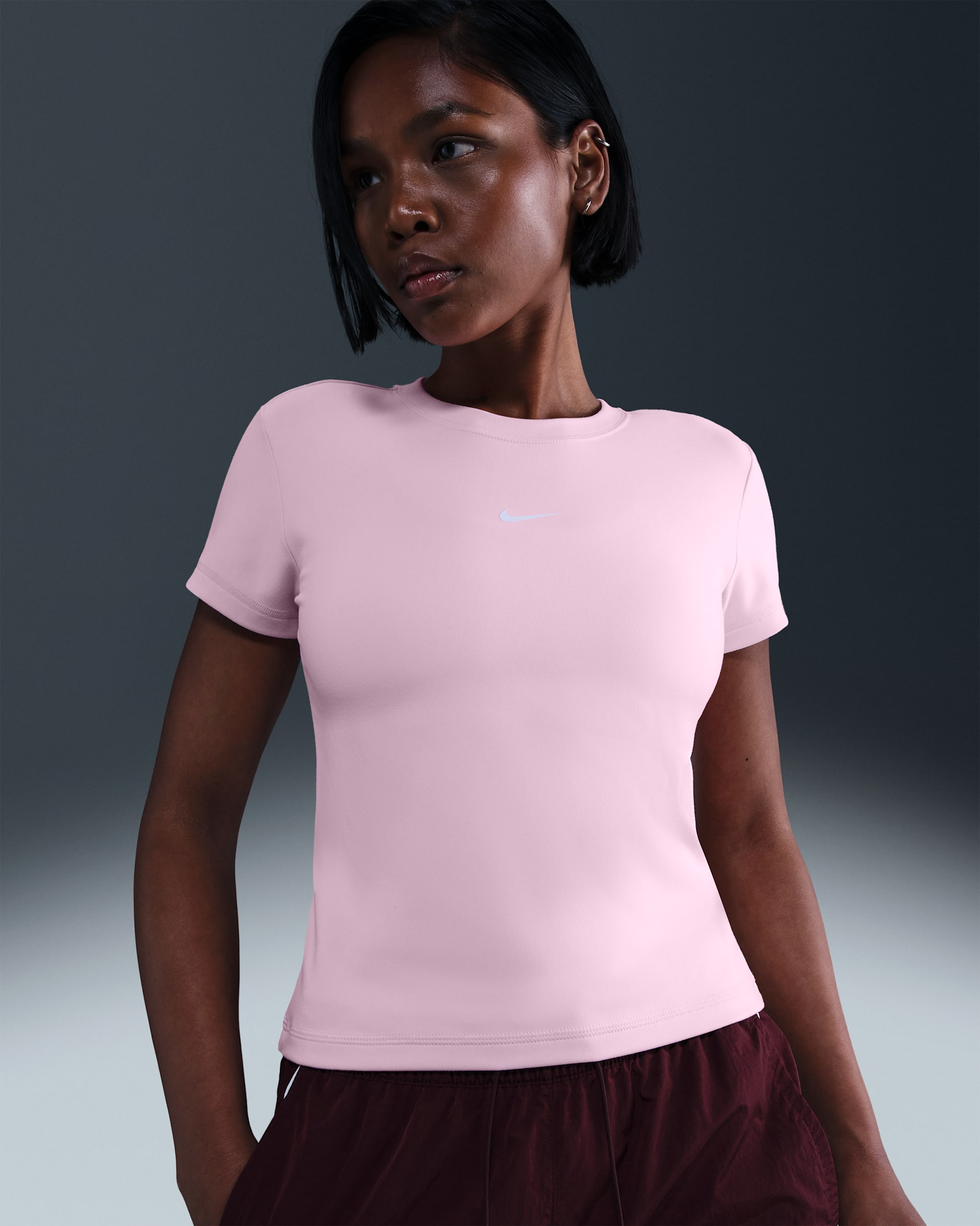 Nike Sportswear Women's Slim Cropped Top - Pink Foam