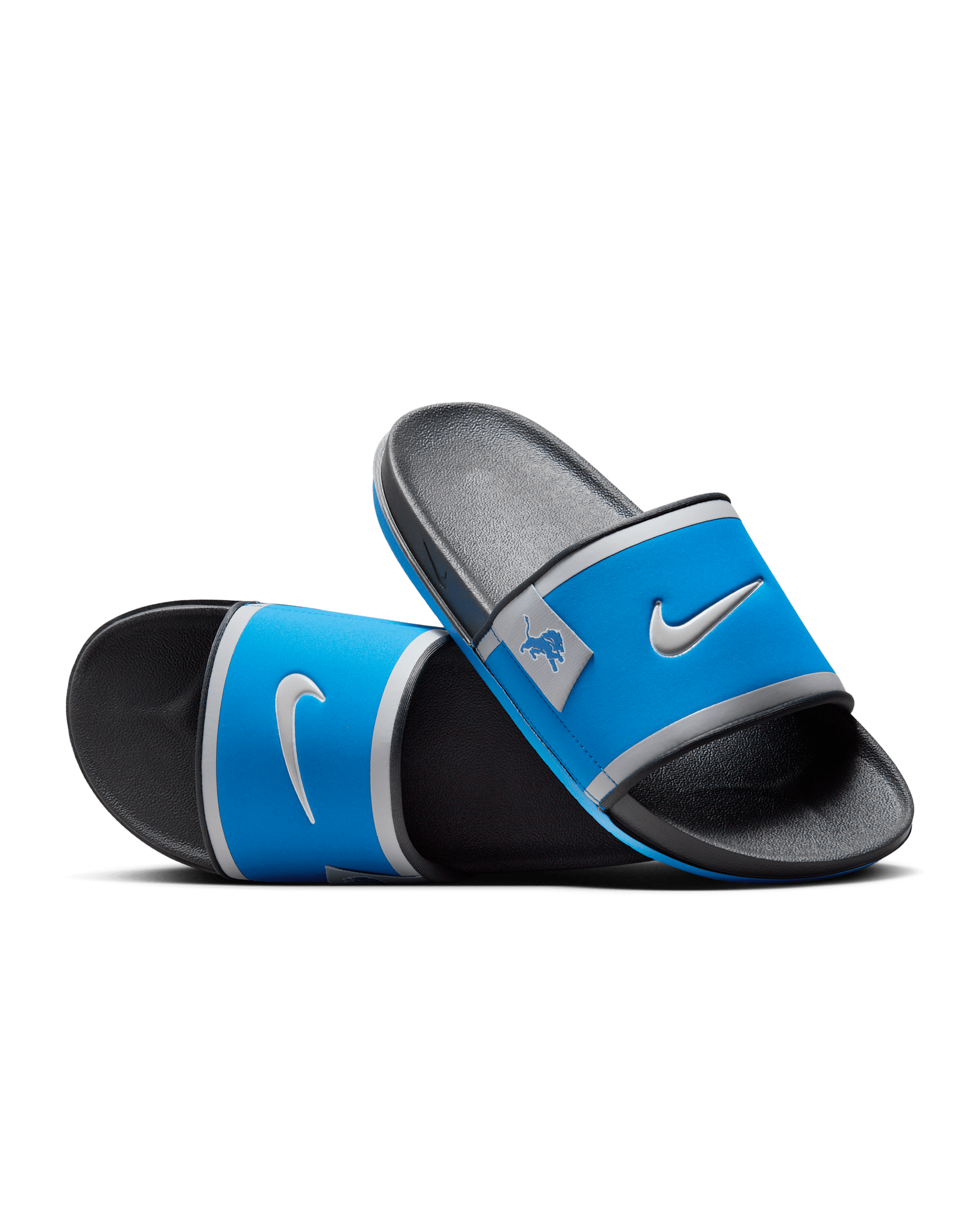 Nike Offcourt (Detroit Lions) Offcourt Slides - Battle Blue/Dark Smoke Grey/Wolf Grey