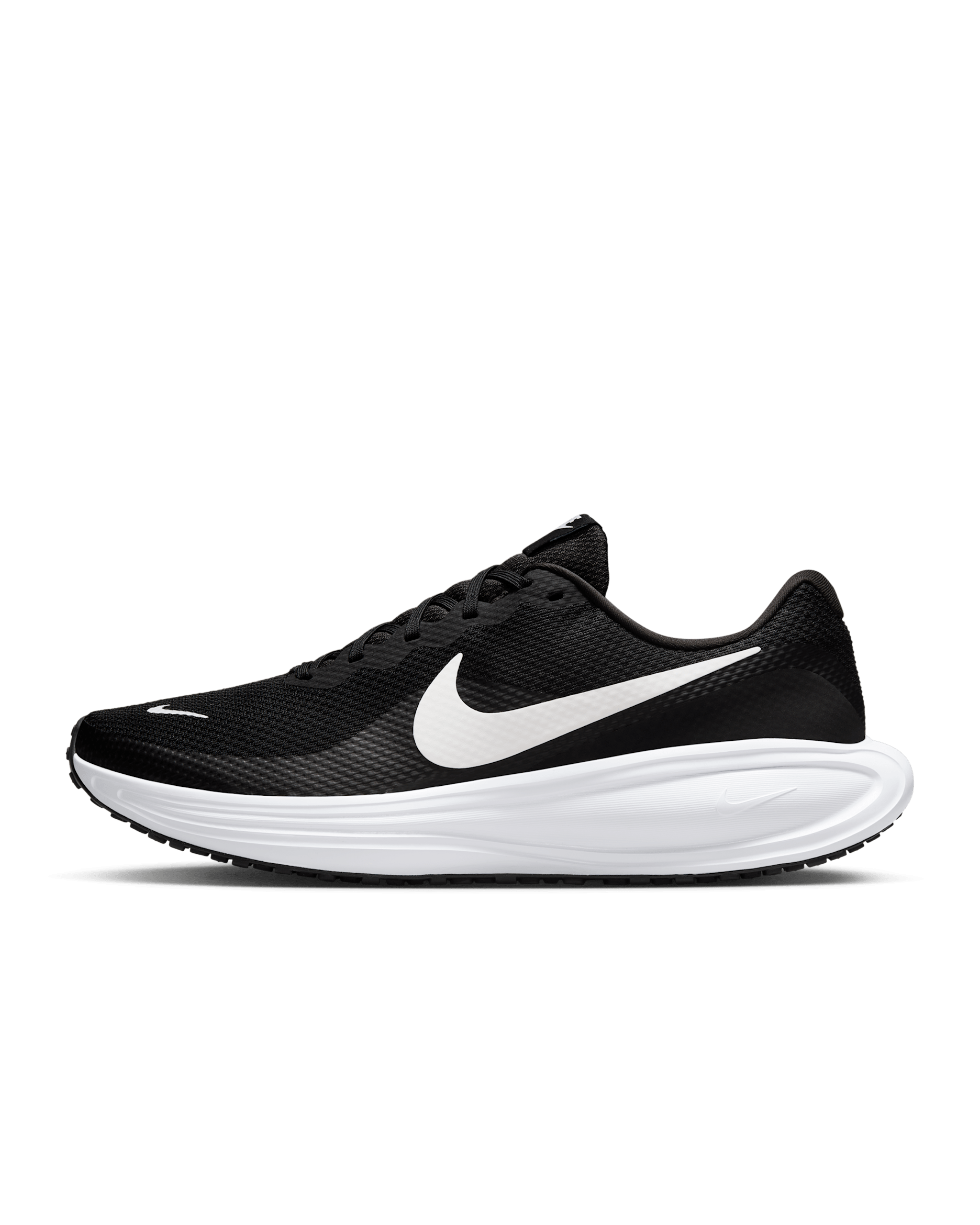 Nike Revolution 8 Men's Road Running Shoes - Black/Black/White