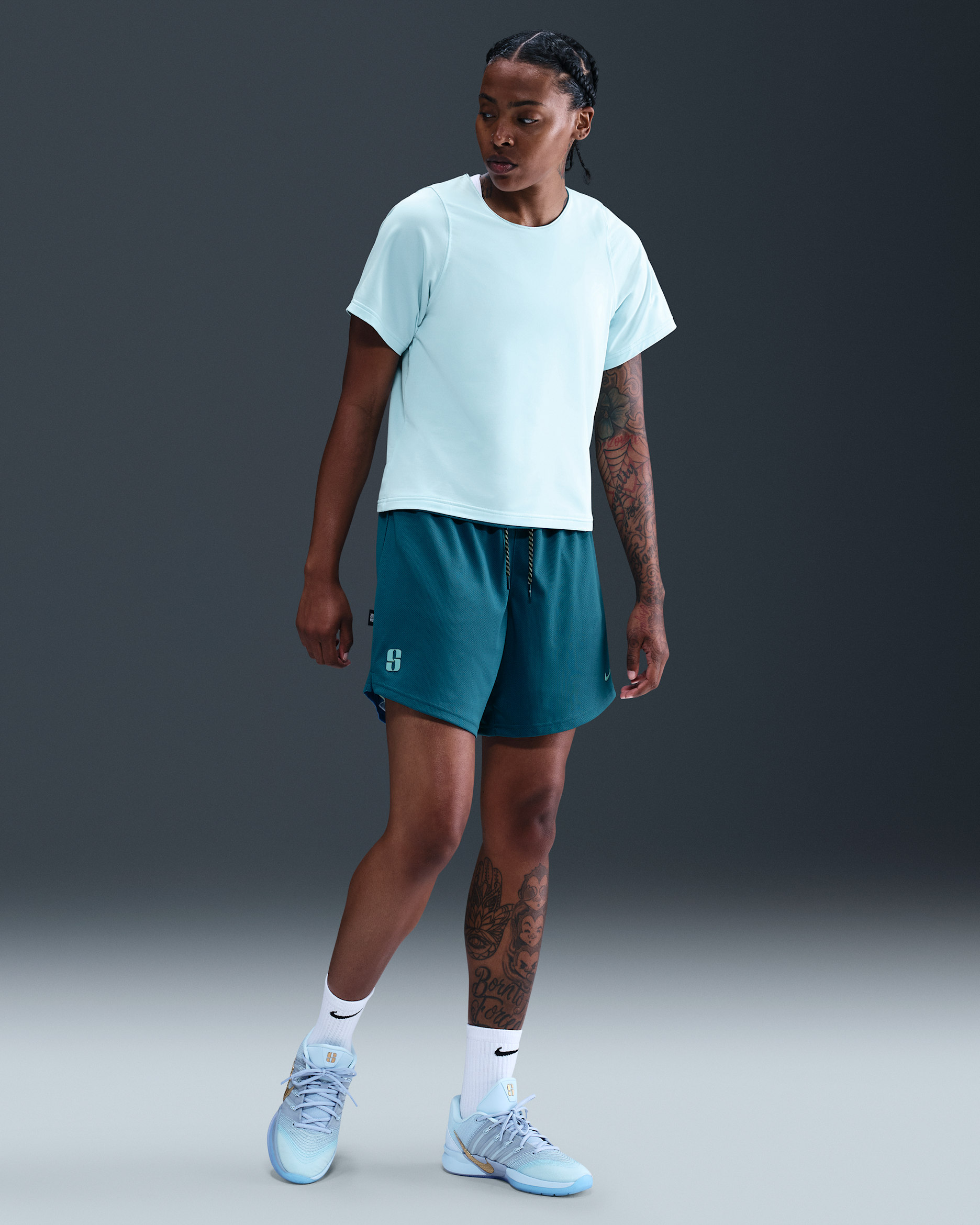 Sabrina Dri-FIT Reversible Basketball Shorts - Rift Blue/Glacier Blue/Blue Force/Glacier Blue