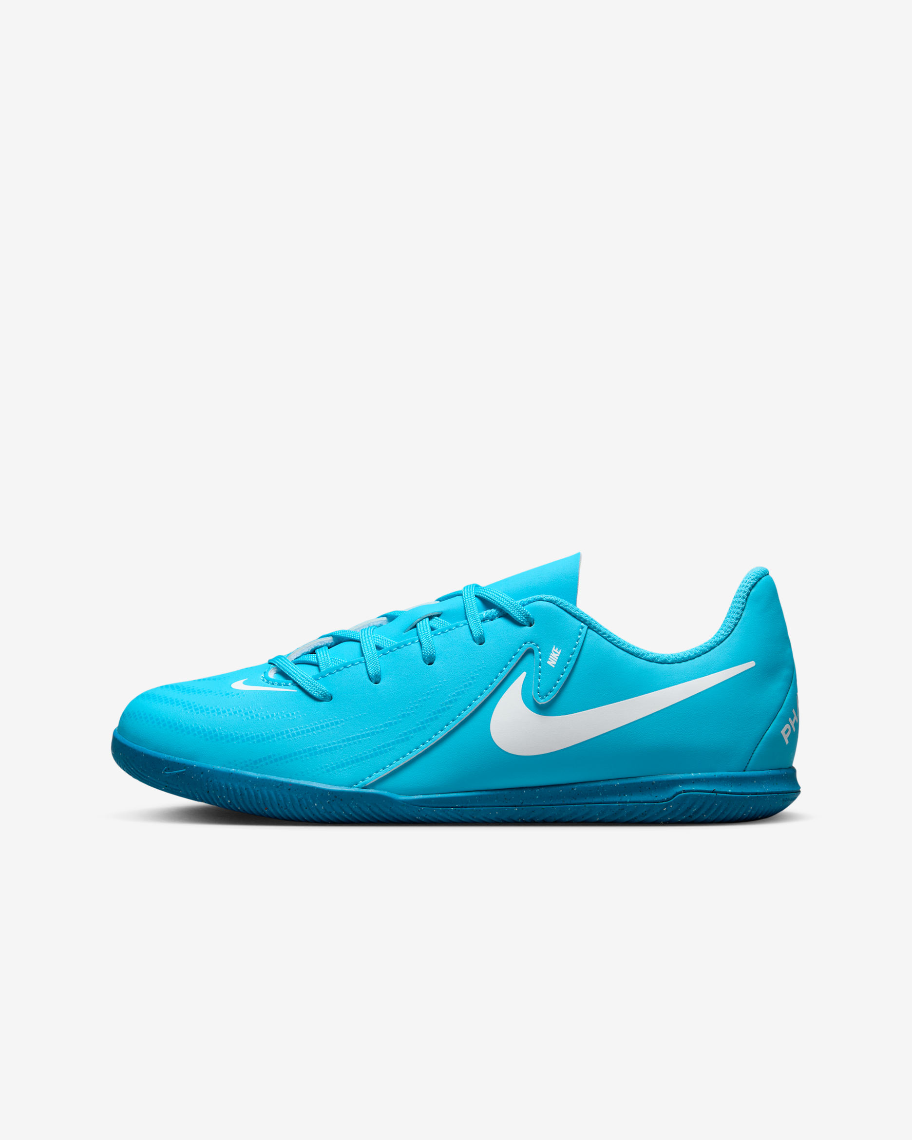 Nike Jr. Phantom GX 2 Club Younger/Older Kids' Indoor Court Low-Top Football Shoes - Blue Fury/White