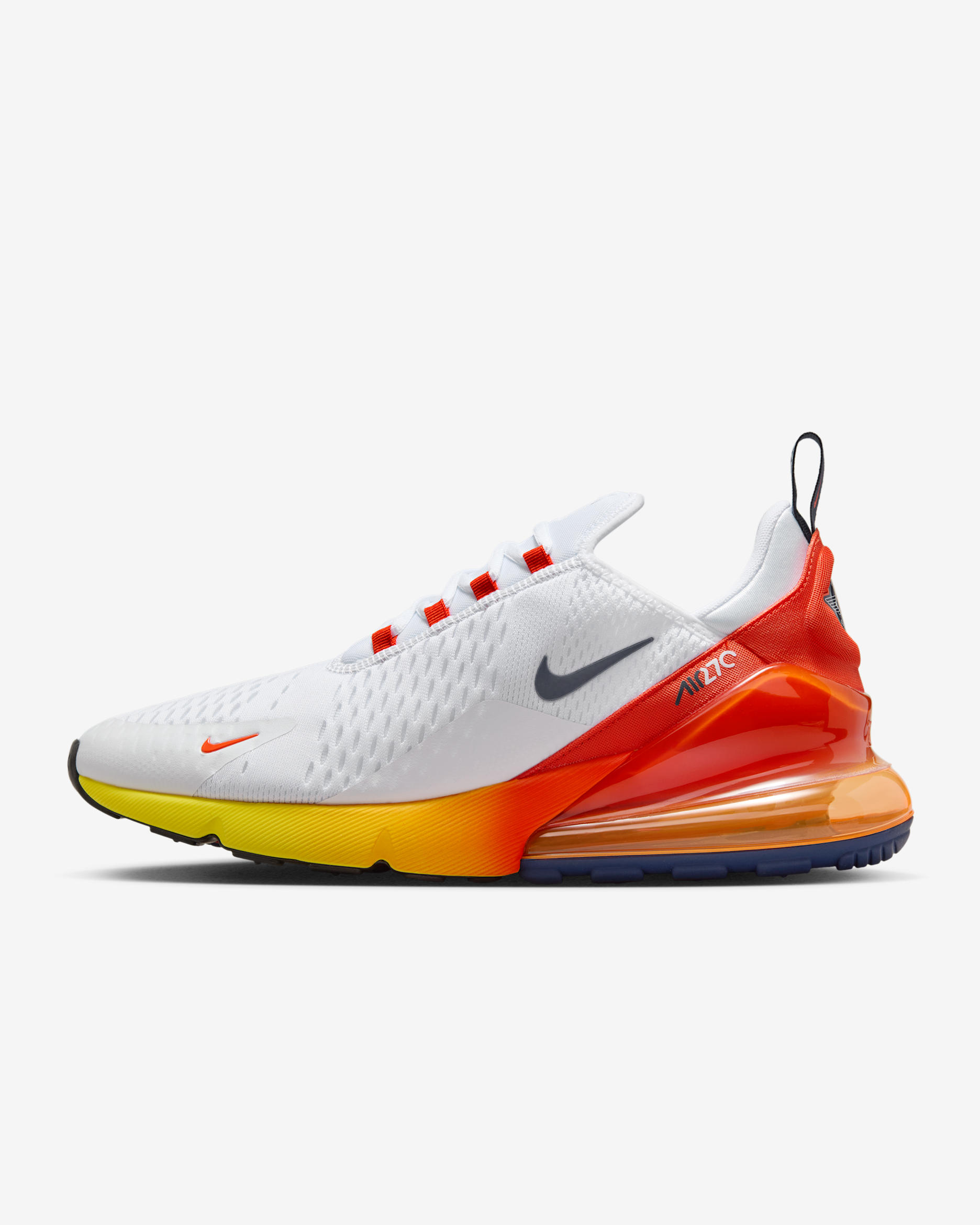 Houston Astros Nike Air Max 270 Men's Shoes - White/Team Orange/Midnight Navy